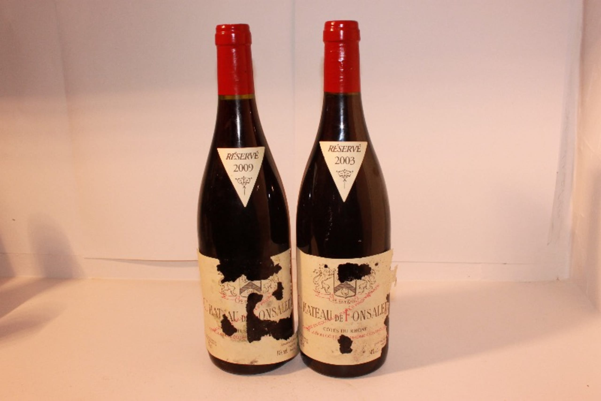 2 x Côtes-du-Rhône, Château de FONSALETTE 2003 / 2009