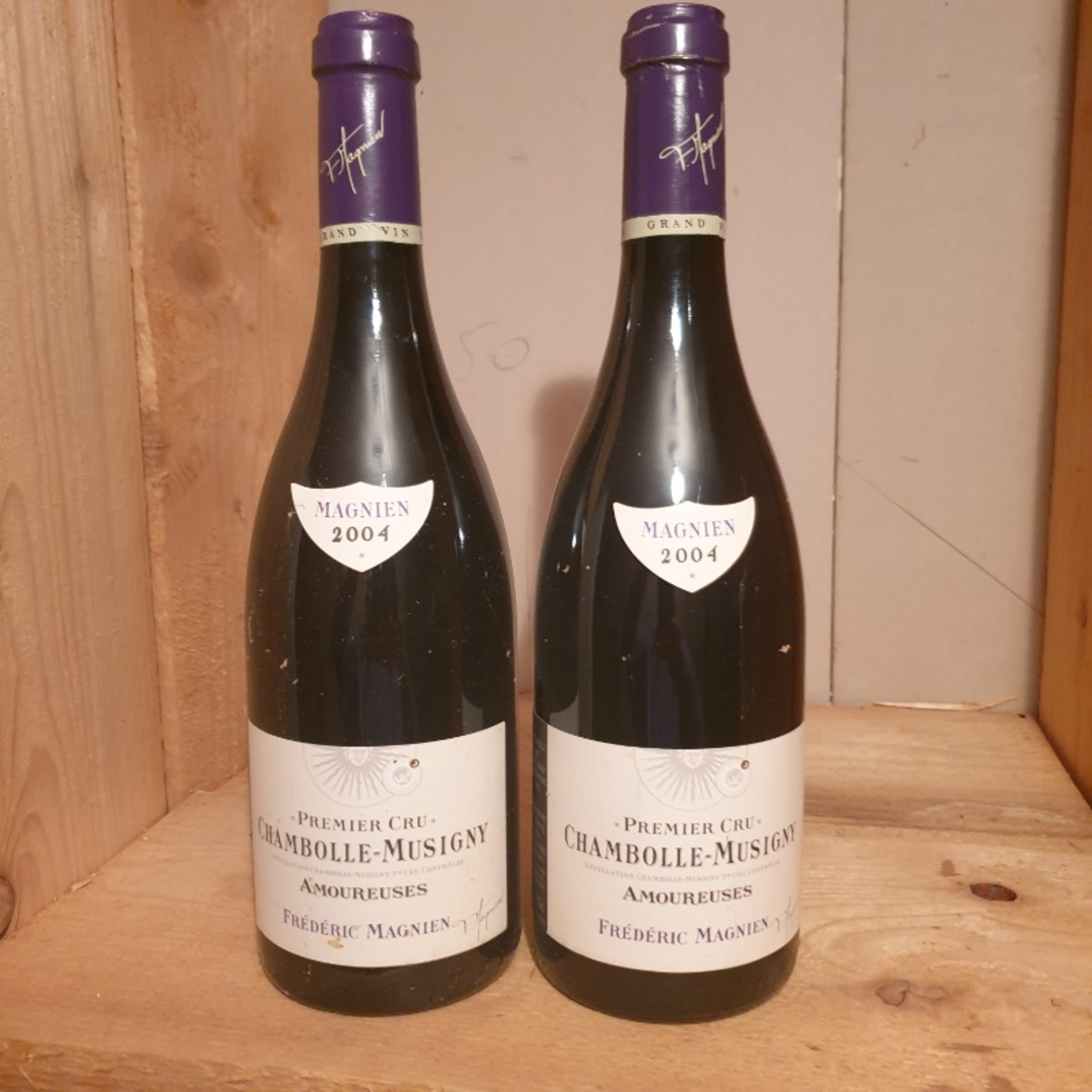 2 x Chambolle-Musigny, 1 er cru Les Amoureuses, Frederic Magnien, 2004