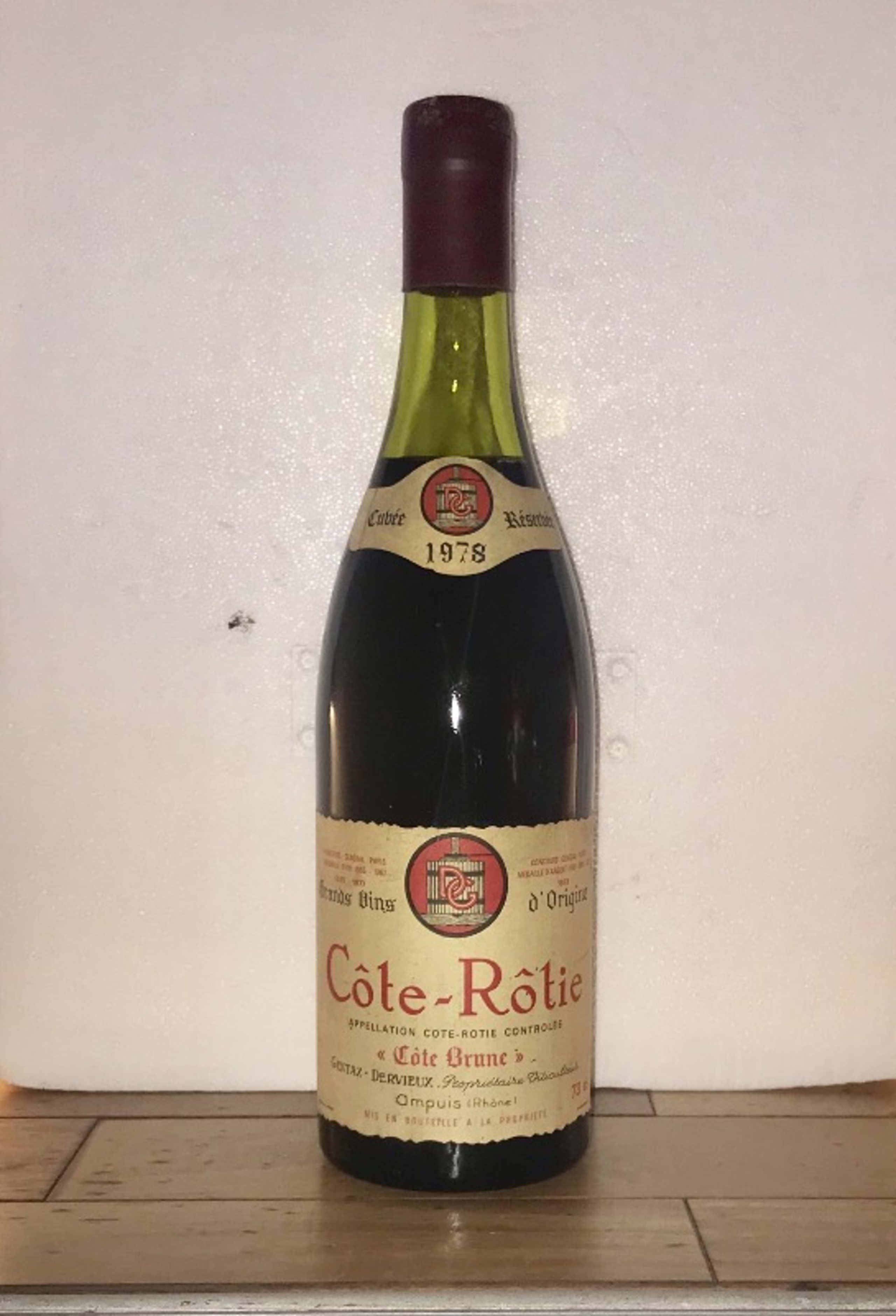 Côte-Rôtie, Côte Brune, GENTAZ DERVIEUX, 1978