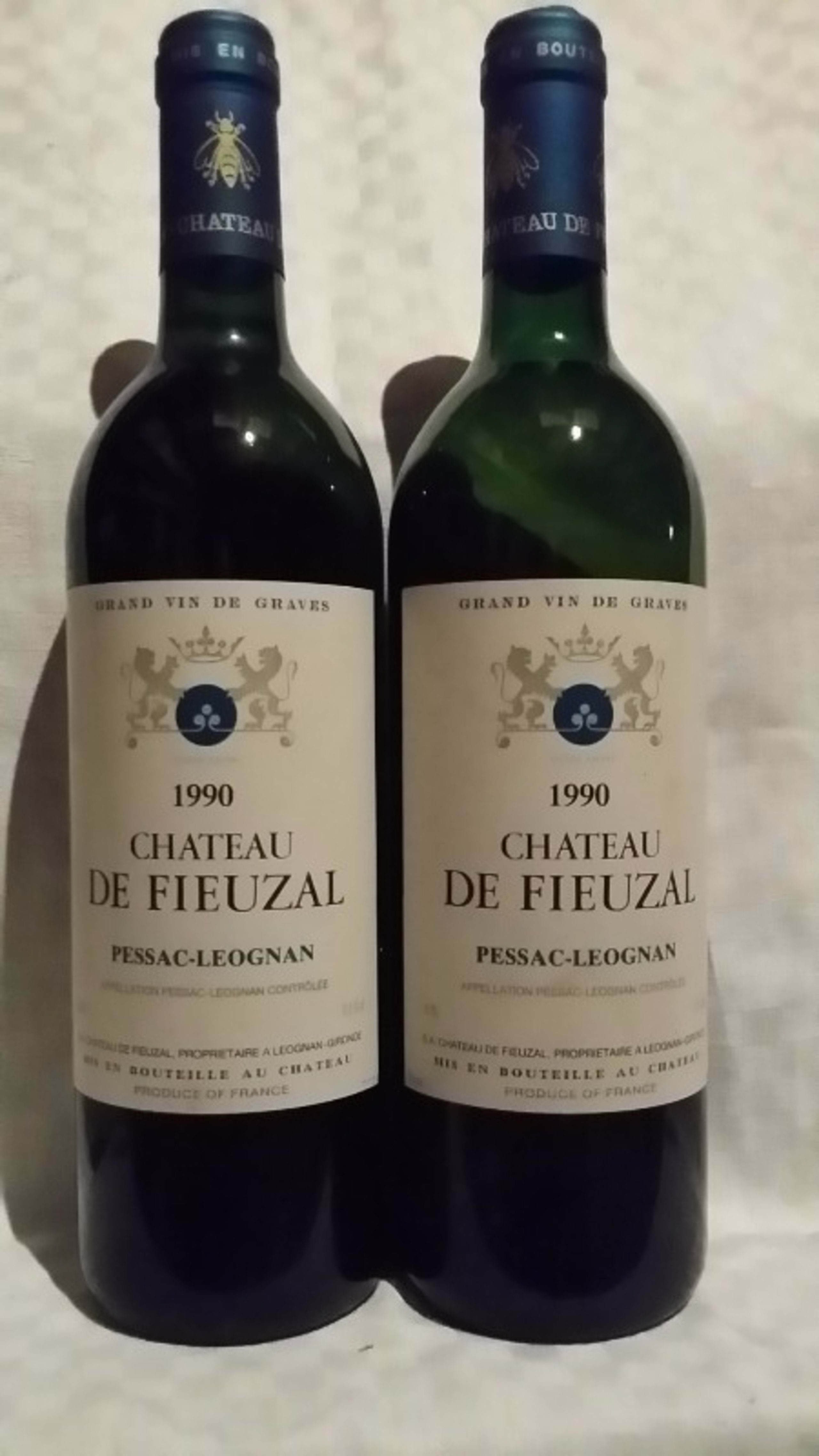 2 x Château Fieuzal blanc, Pessac-Léognan, 1990
