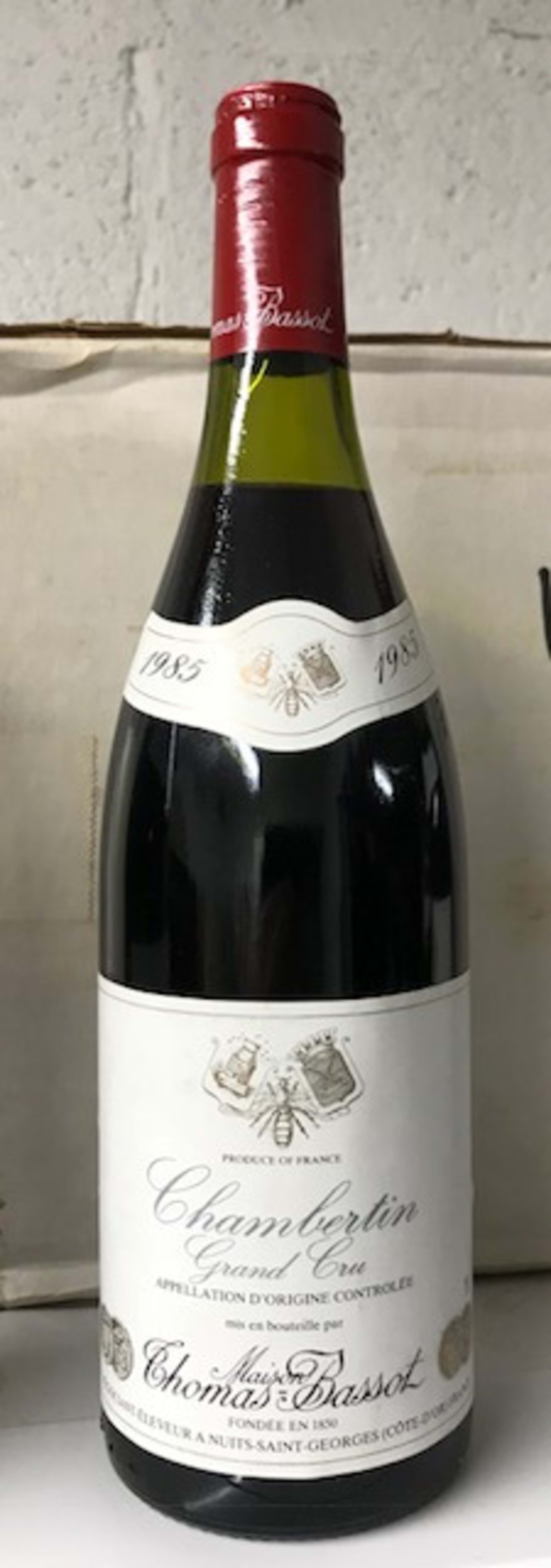 9 x Chambertin, grand Cru, Maison Thomas Bassot, 1985