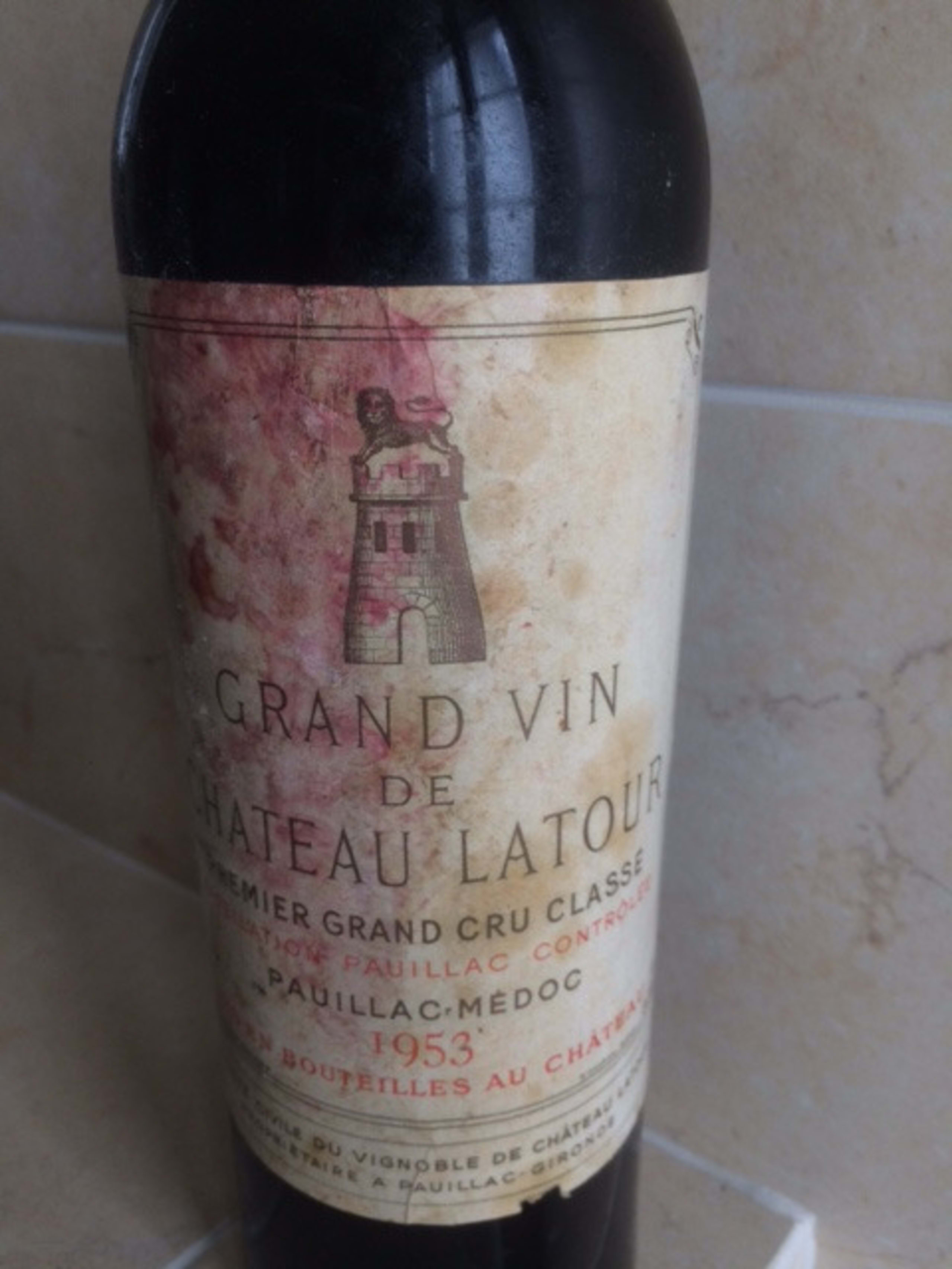 Château Latour, Pauillac, 1953