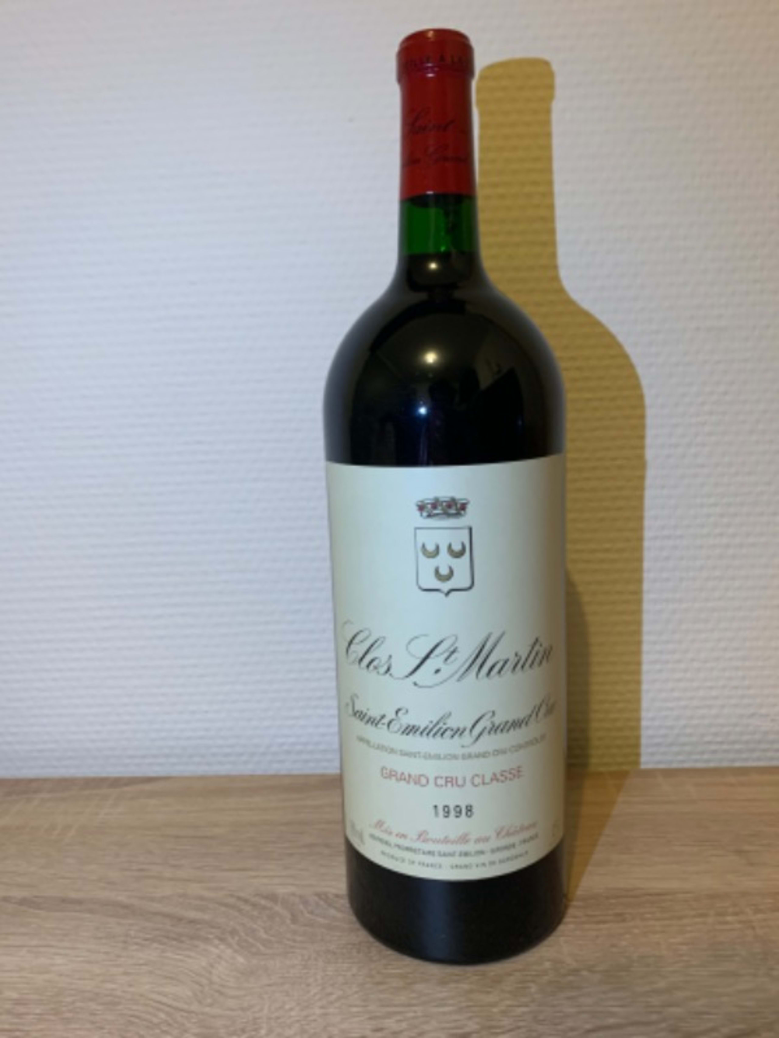 Château Clos Saint Martin, Saint-Émilion Grand Cru, 1998 (Magnum)