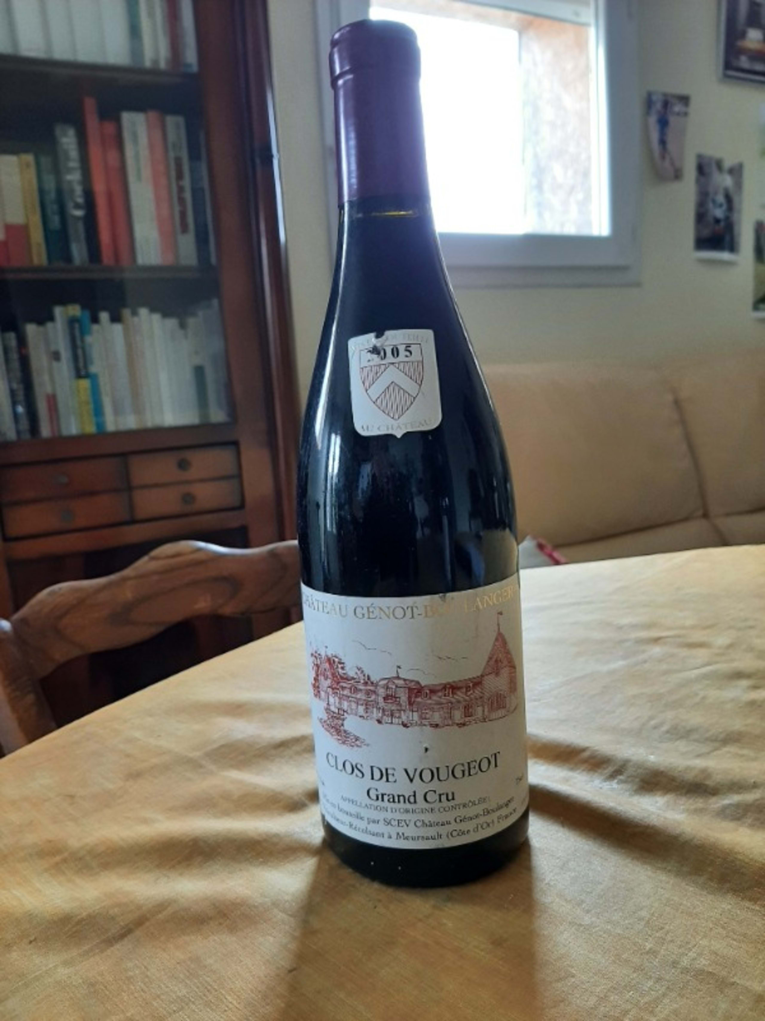 Clos de Vougeot, Grand crû, Château Genot-Boulanger, 2005