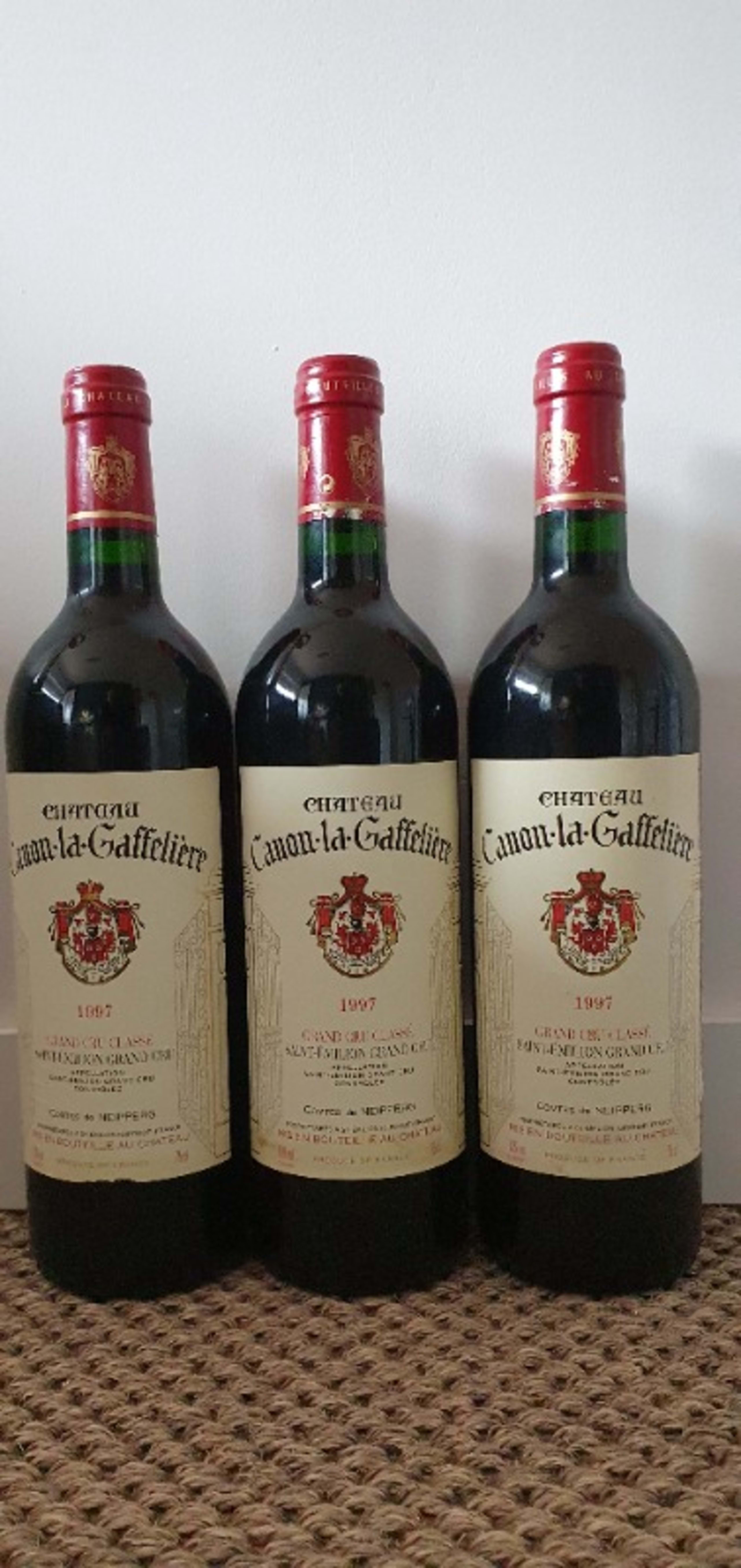 3 x Château Canon-La-Gaffelière, Saint-Émilion Grand Cru, 1997