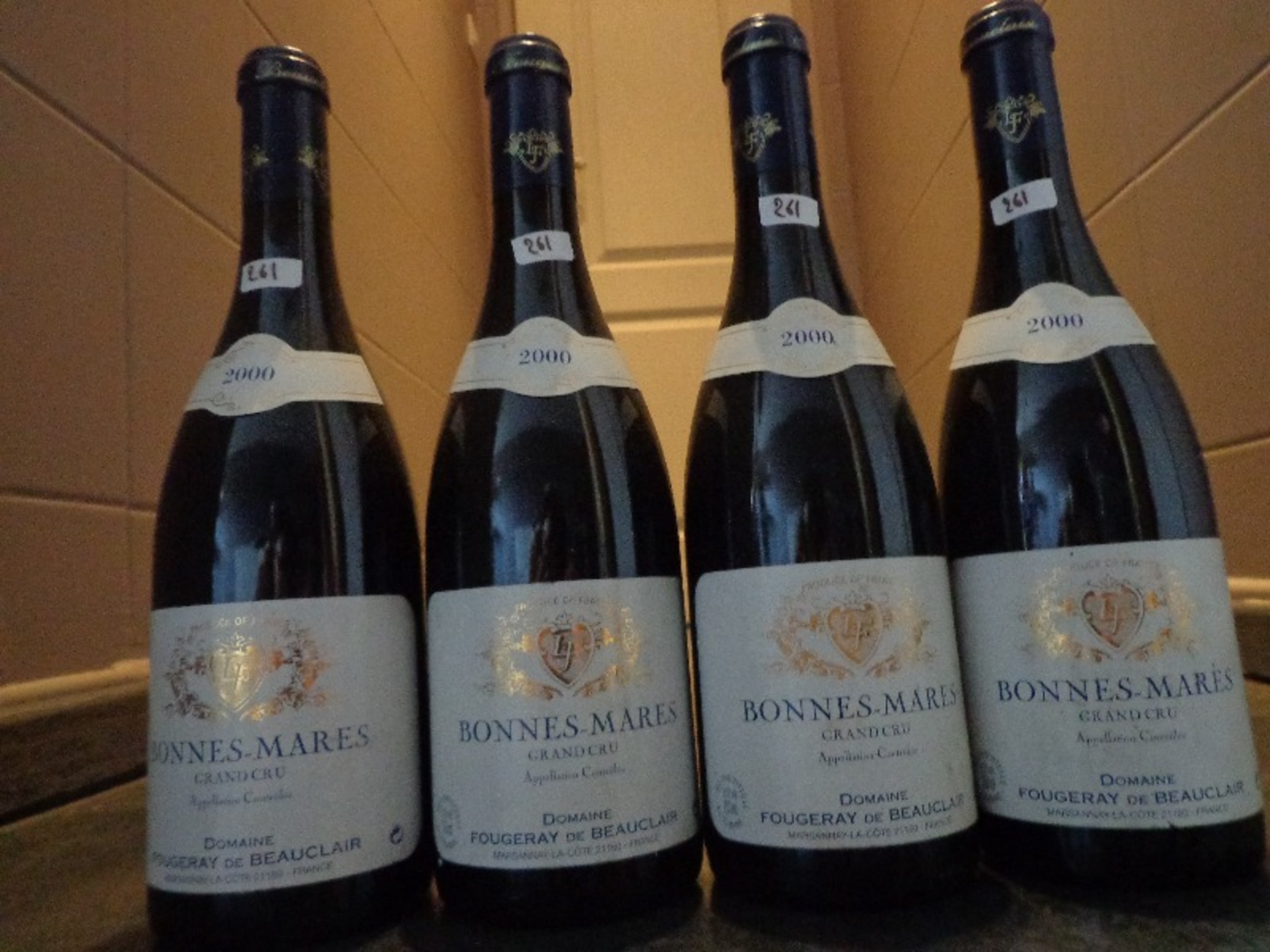 4 x Bonnes-Mares, grand cru, Fougeray de Beauclair, 2000