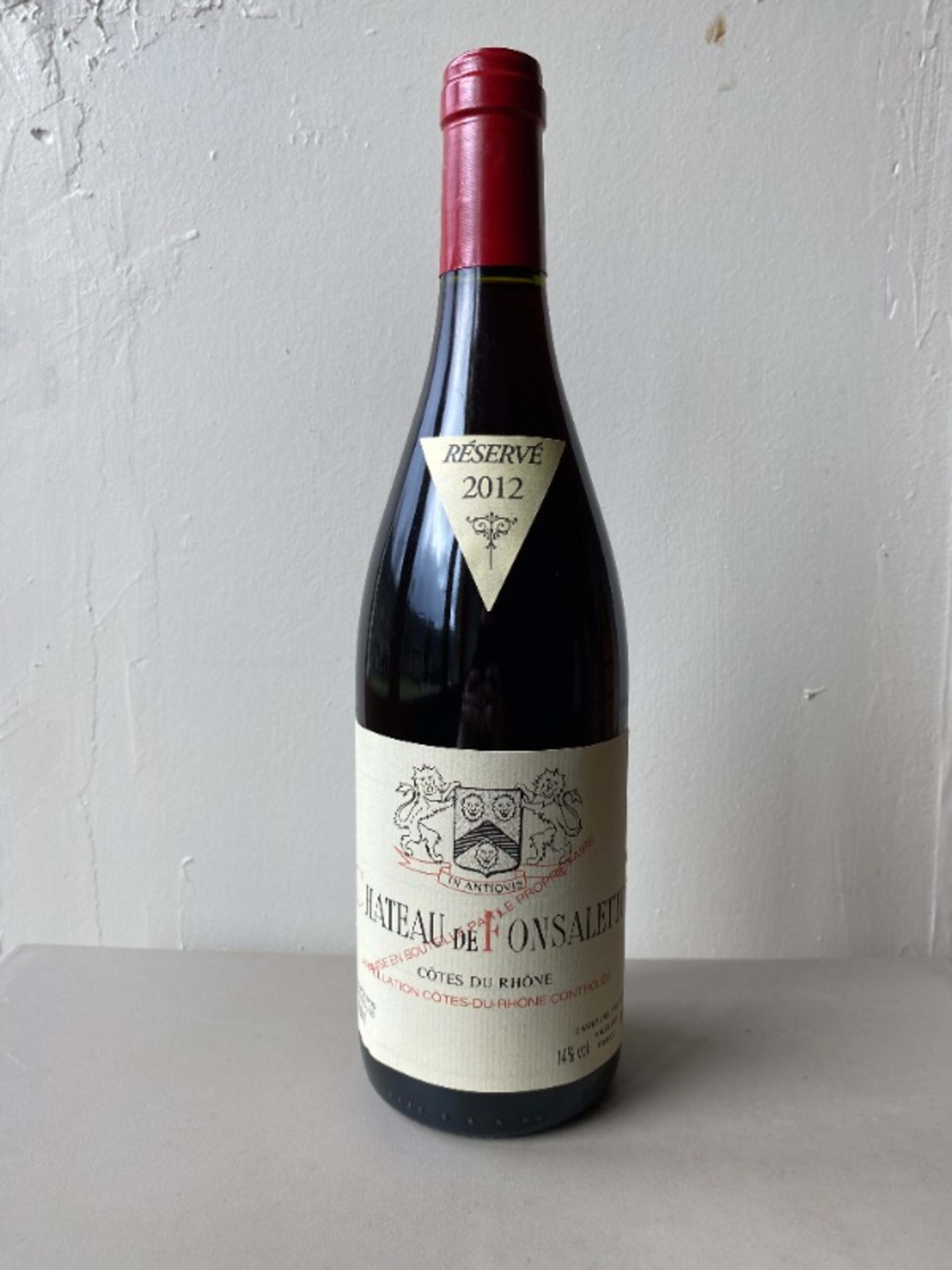 Côtes-du-Rhône, château de Fonsalette, 2012