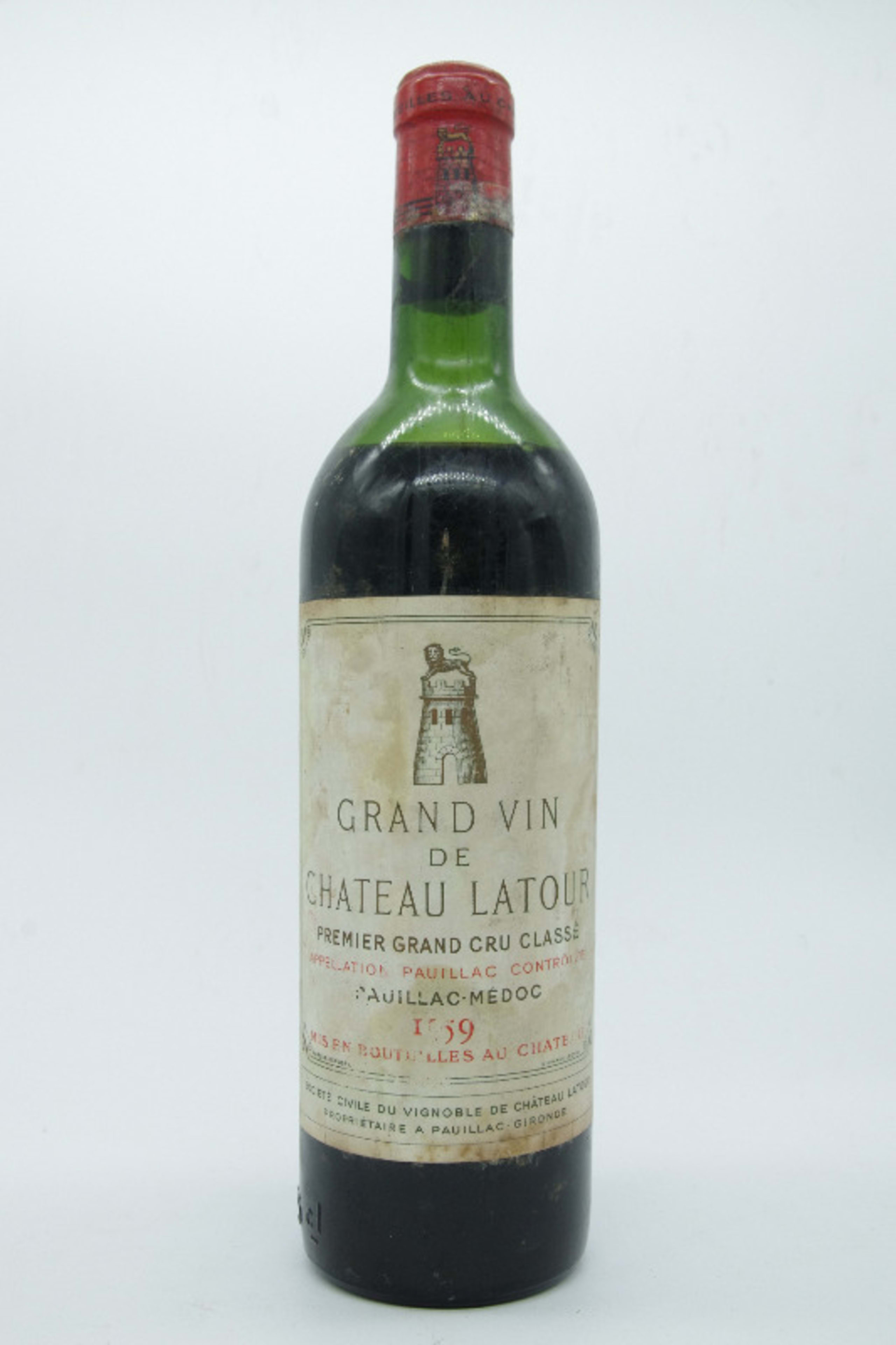 Grand Vin de château Latour, Pauillac, 1959