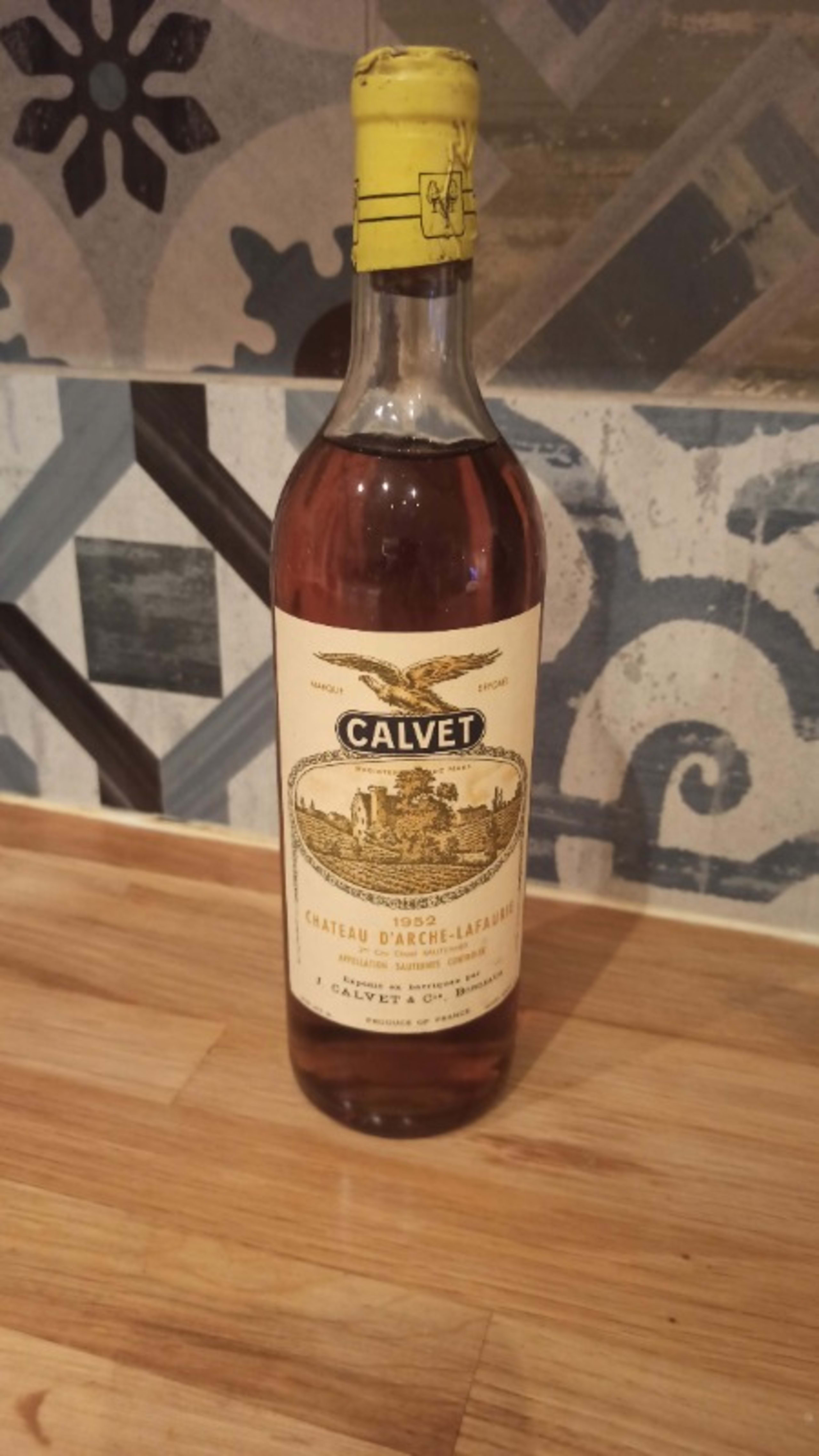 2e cru classé, Château d'Arches Lafaurie, Sauternes, 1952