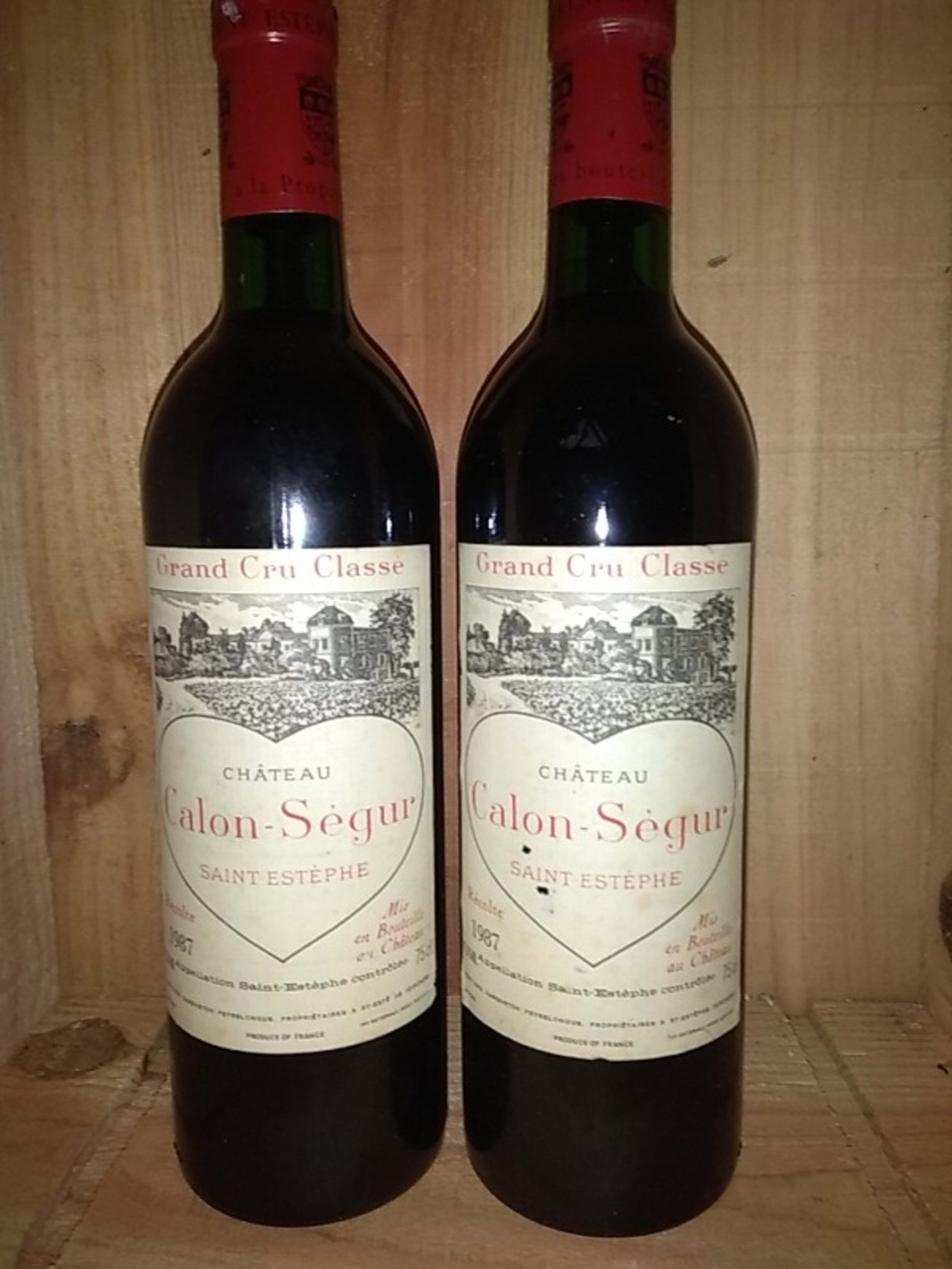 2 x Château Calon Ségur, Saint-Estèphe, 1987