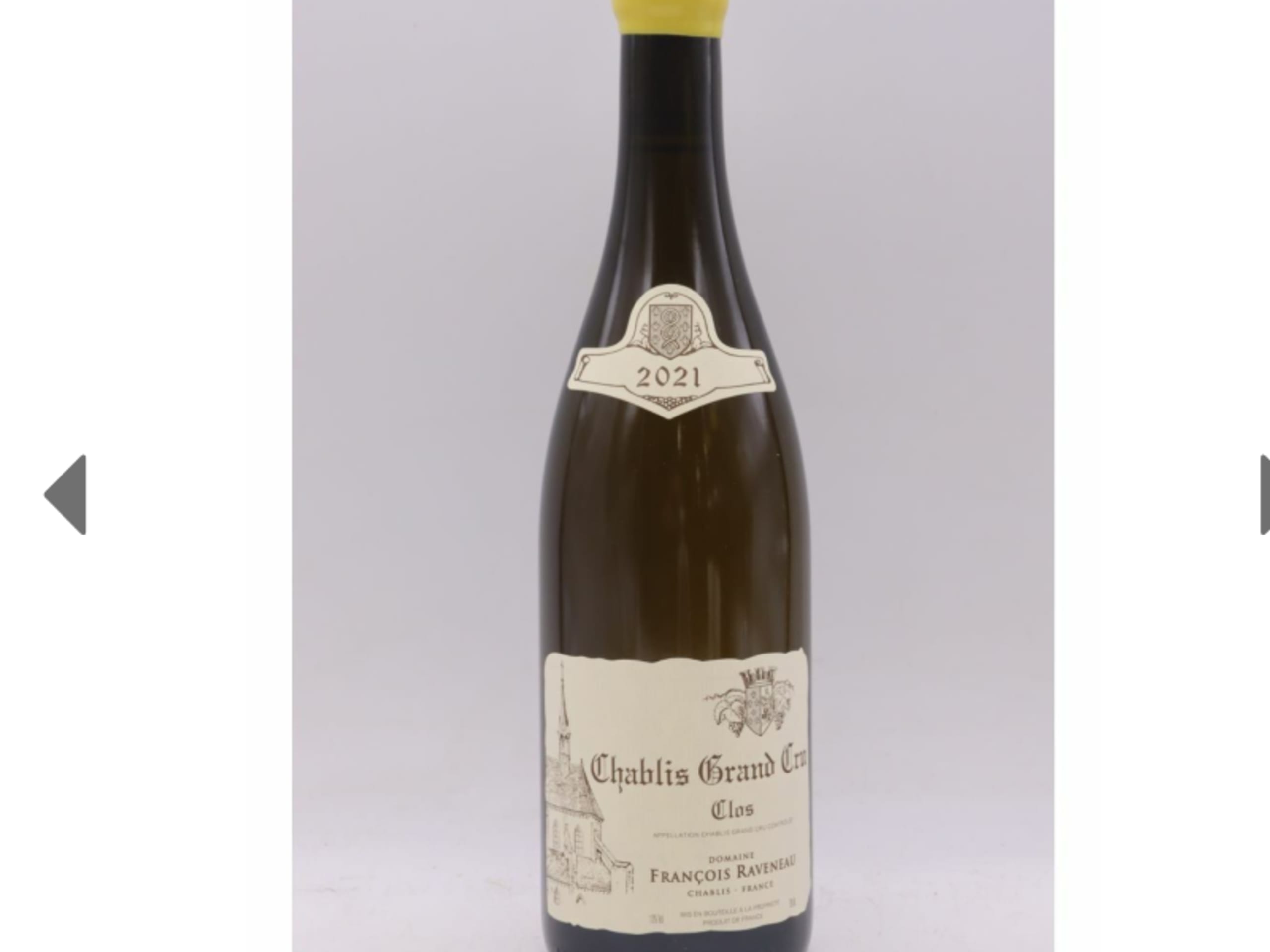 Chablis Grand Cru, Clos, François Raveneau, 2021