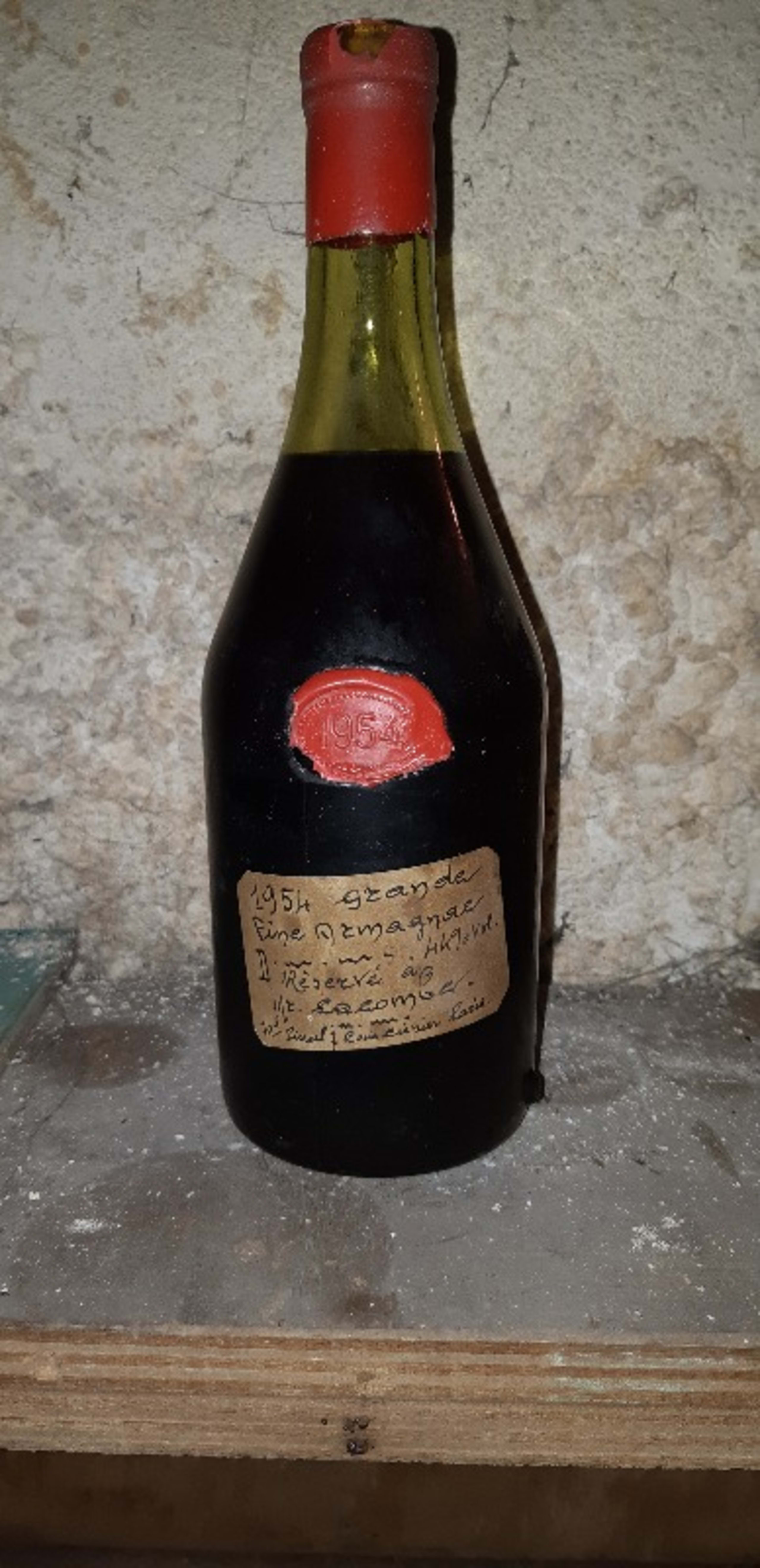 44%, Réservée à Monsieur Lacombe, Armagnac, 1954