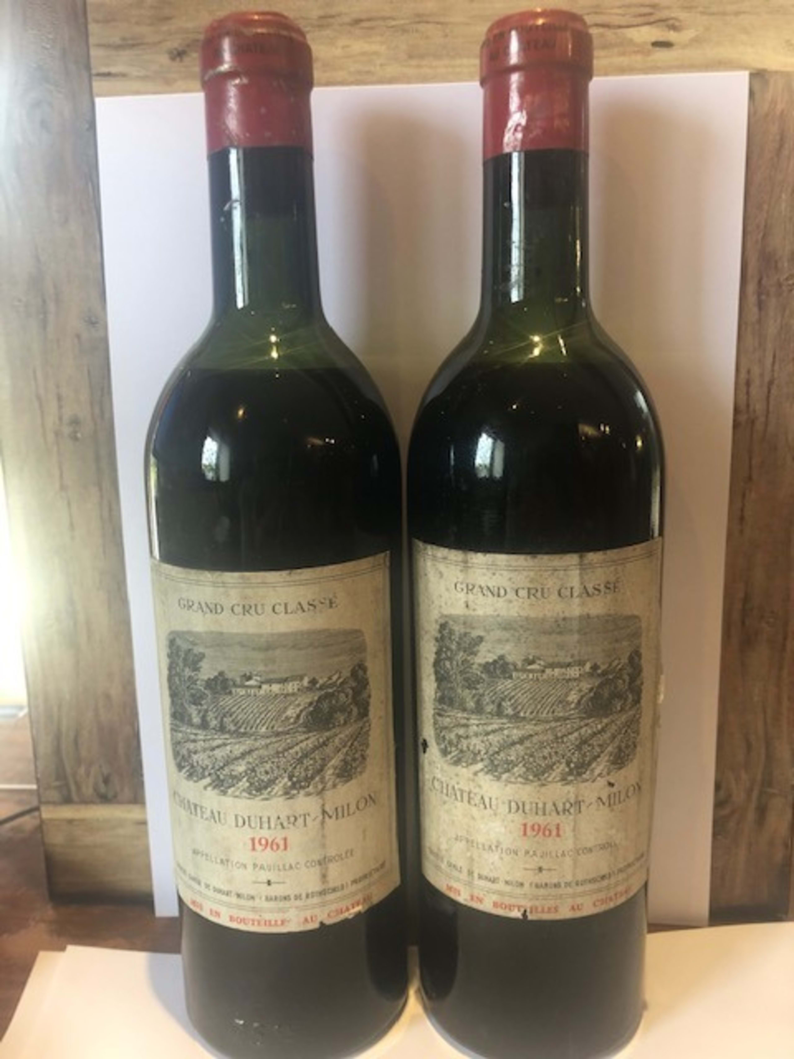 2 x château Duhart Milon, Pauillac, 1961
