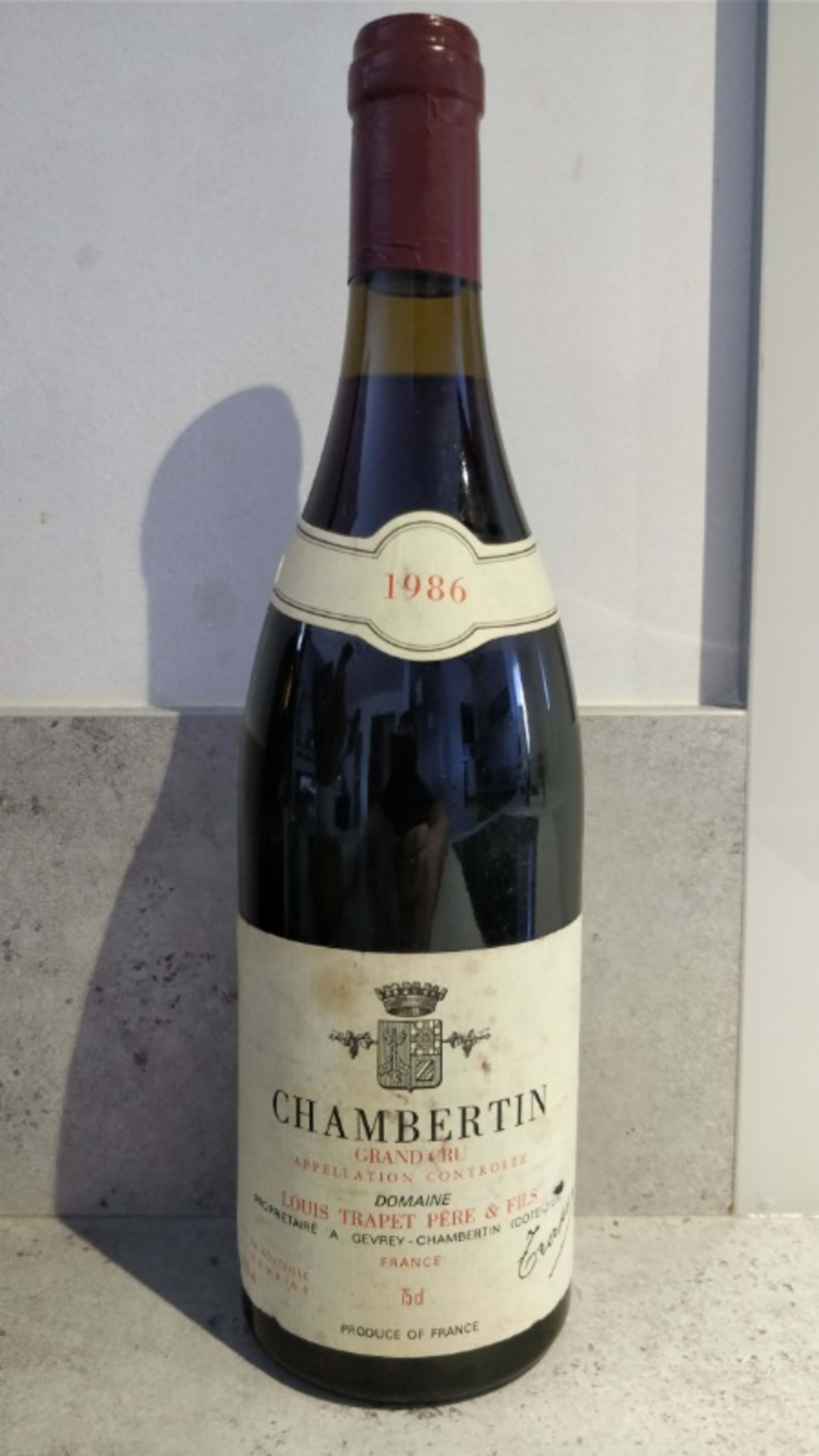 Chambertin, grand Cru, Louis Trapet, 1986