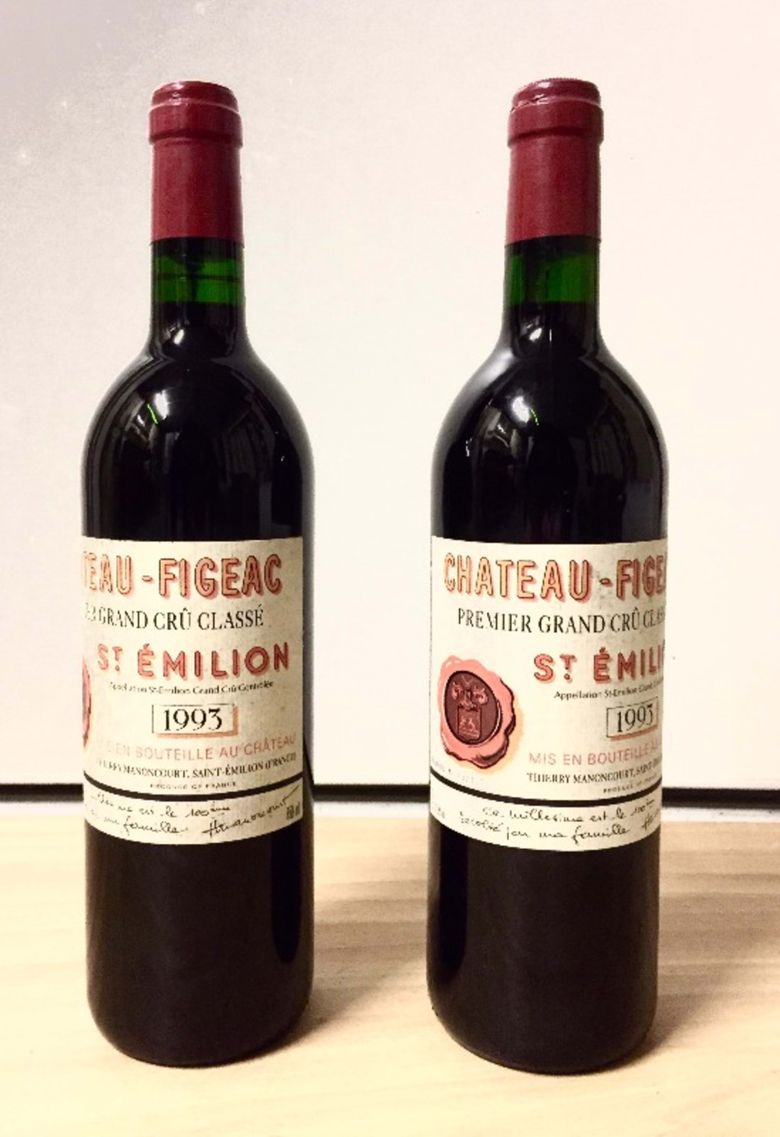2 x Château Figeac, Saint-Émilion Grand Cru, 1993