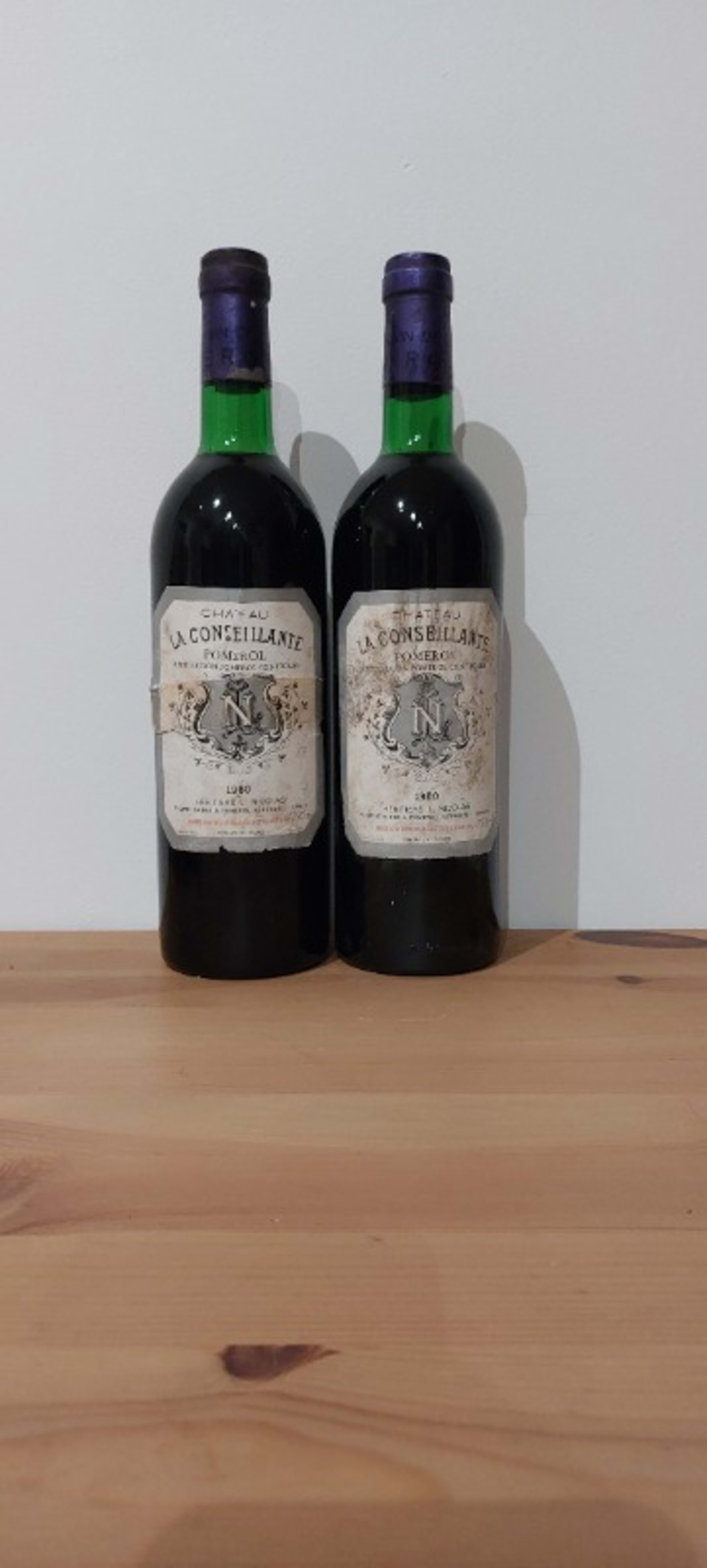 2 x Château La Conseillante, Pomerol, 1980
