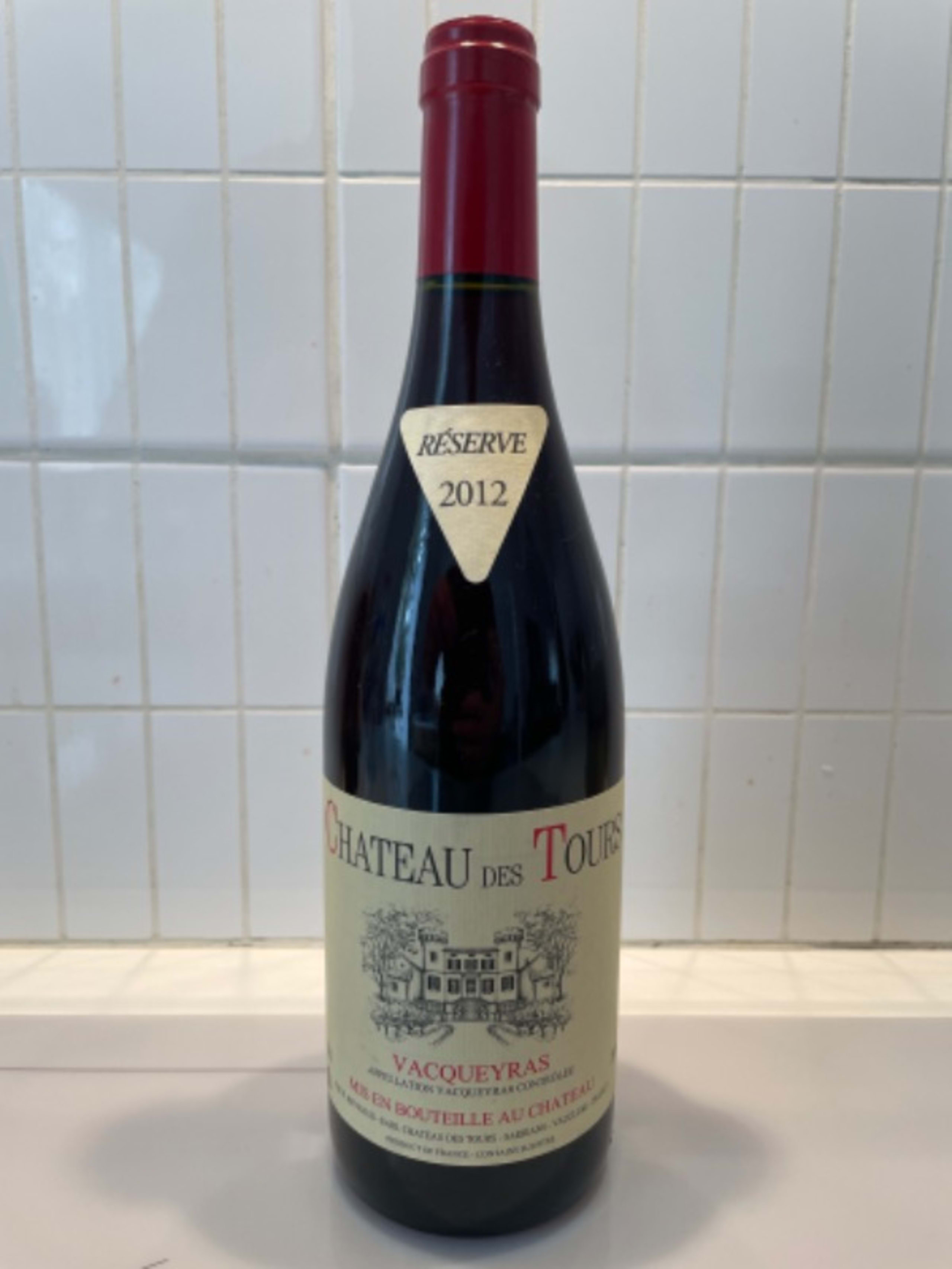 Vacqueyras, Château des Tours, 2012