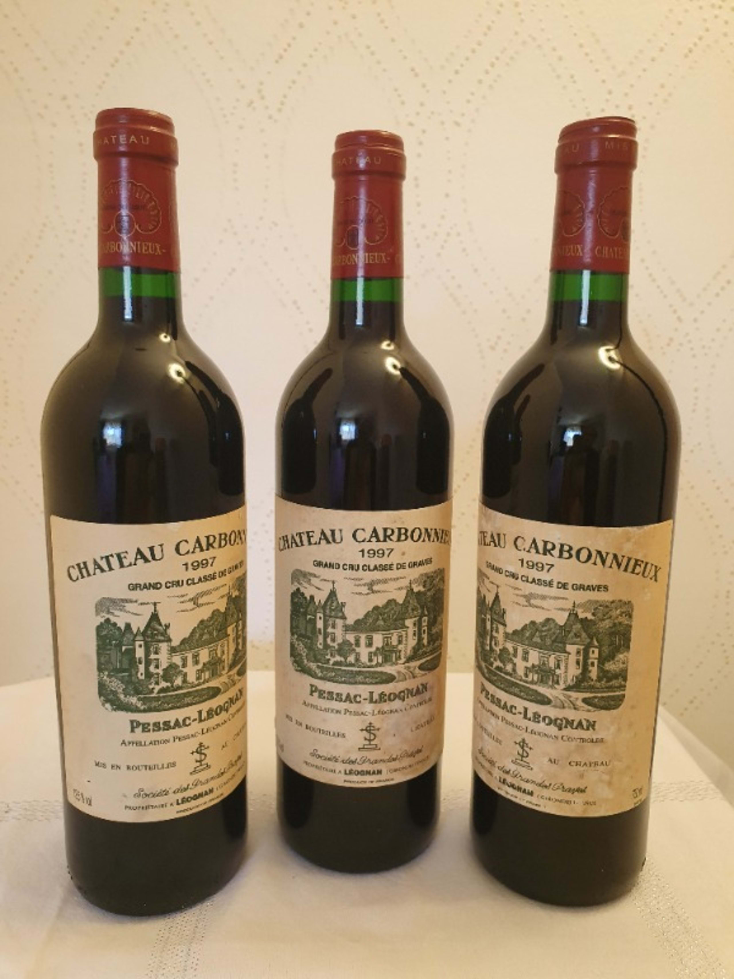 3 x Château Carbonnieux, Pessac-Léognan, 1997