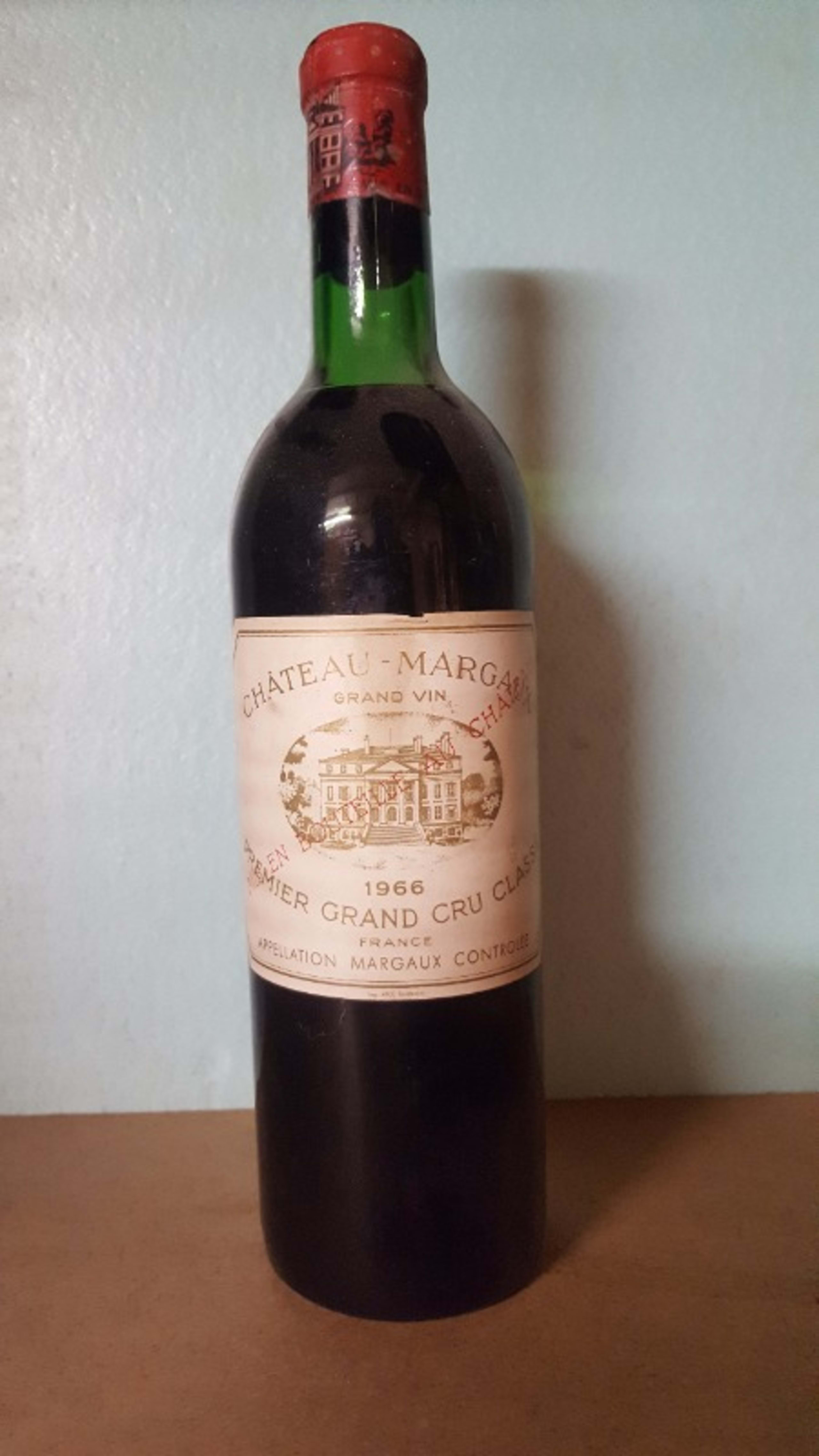 1 er Grand Cru Classe, Château Margaux, Margaux, 1966