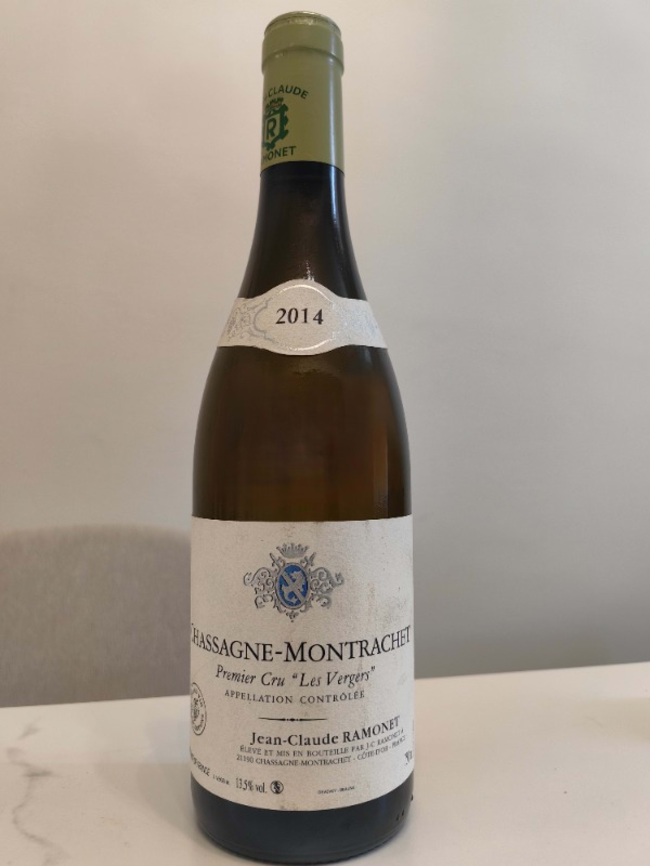Chassagne-Montrachet,,1er Cru Les Vergers, Domaine Ramonet, 2014