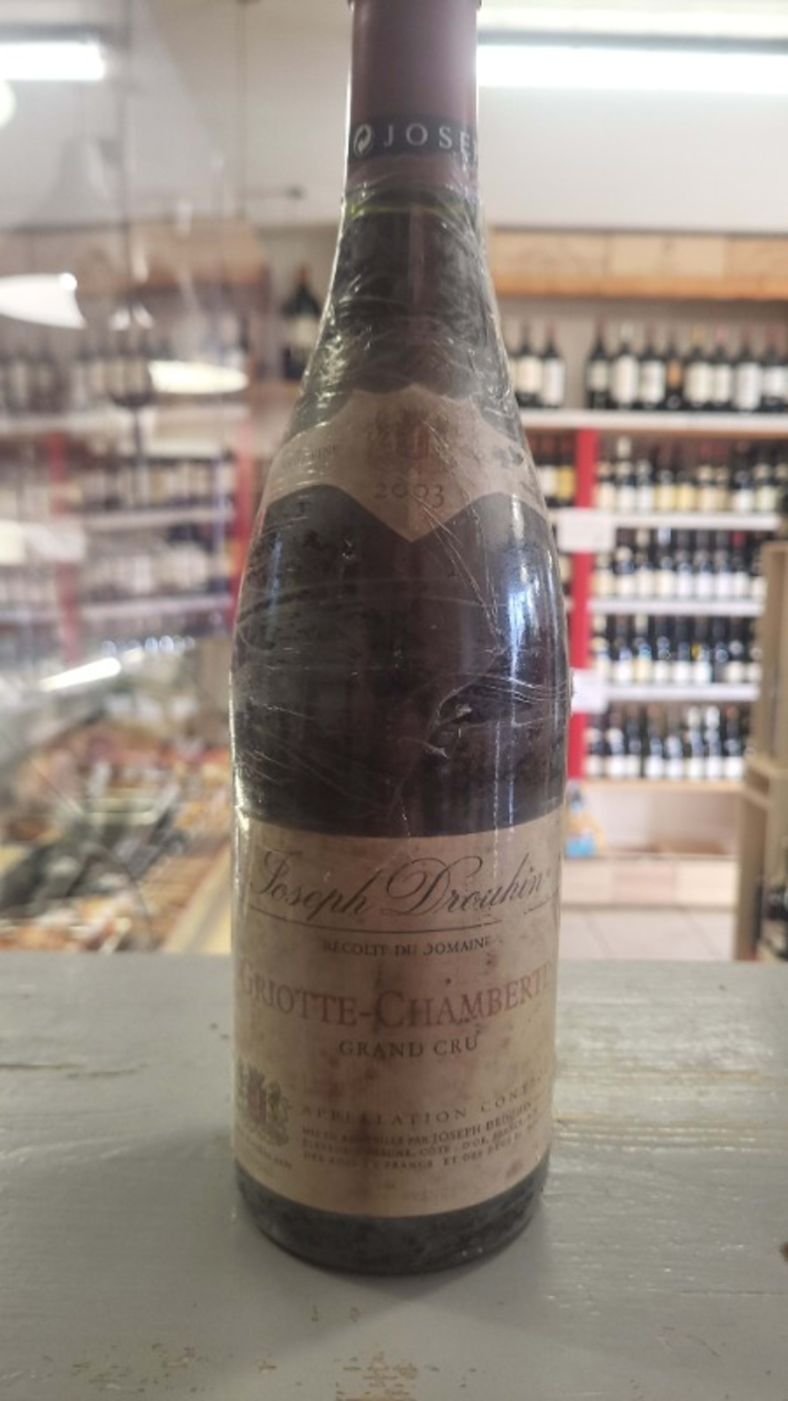 Griotte-Chambertin, Grand cru, Joseph Drouin, 2003