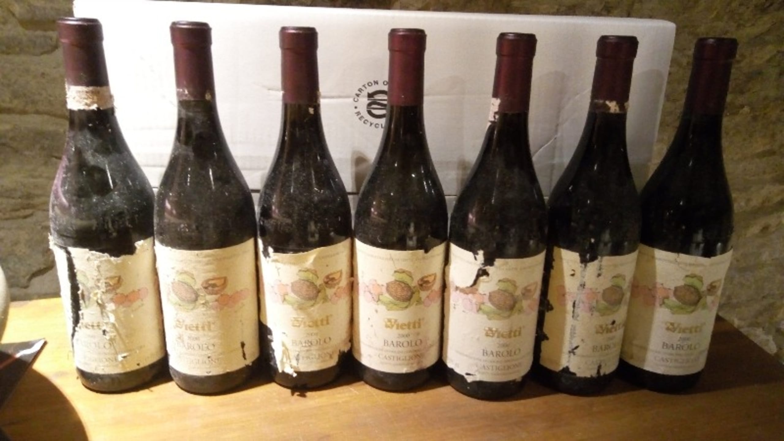 7 x Vietti, Castiglione, Barolo, 2000