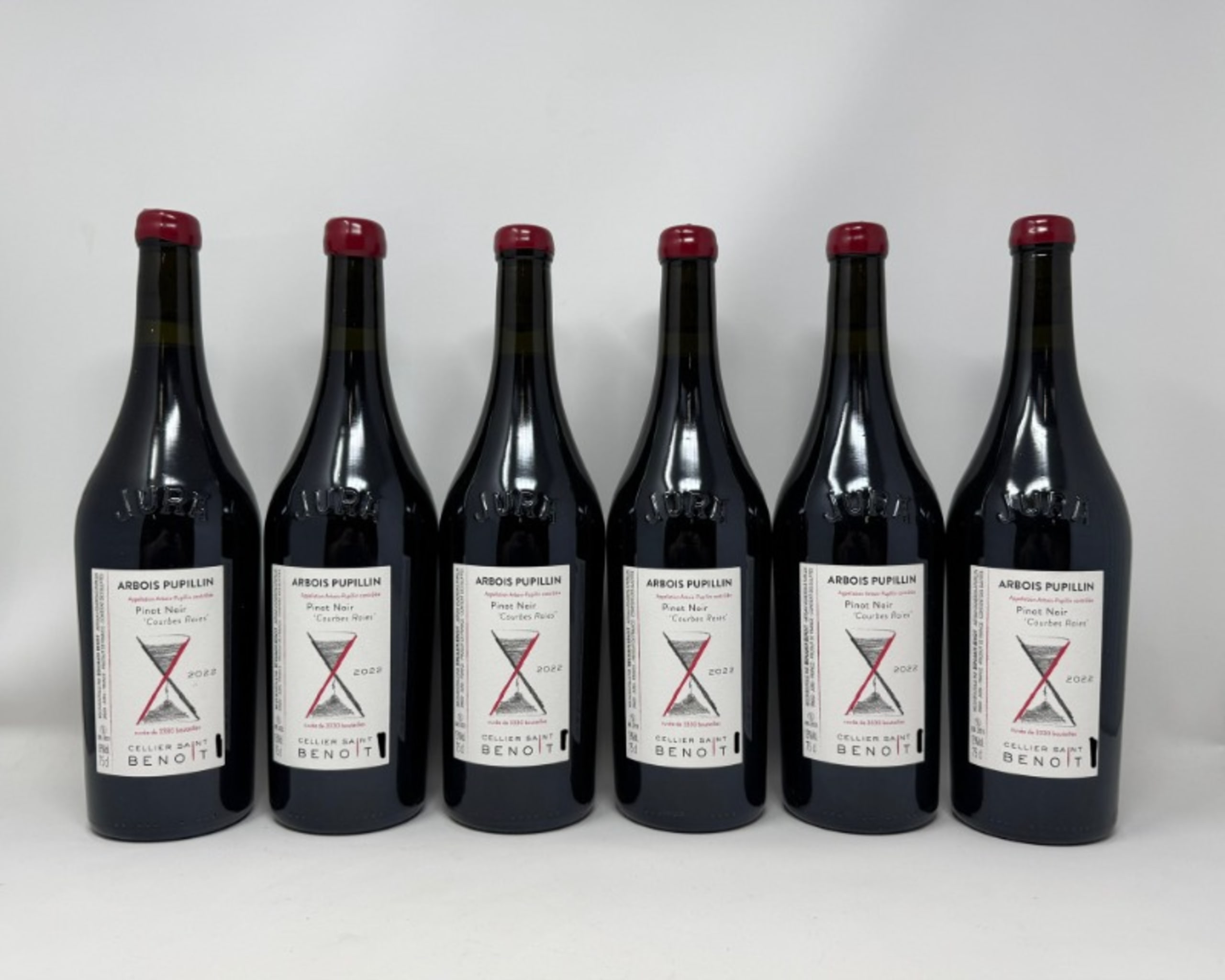 6 x Pinot Noir Les Courbes Raies, Cellier Saint Benoit, Arbois-Pupillin, 2022