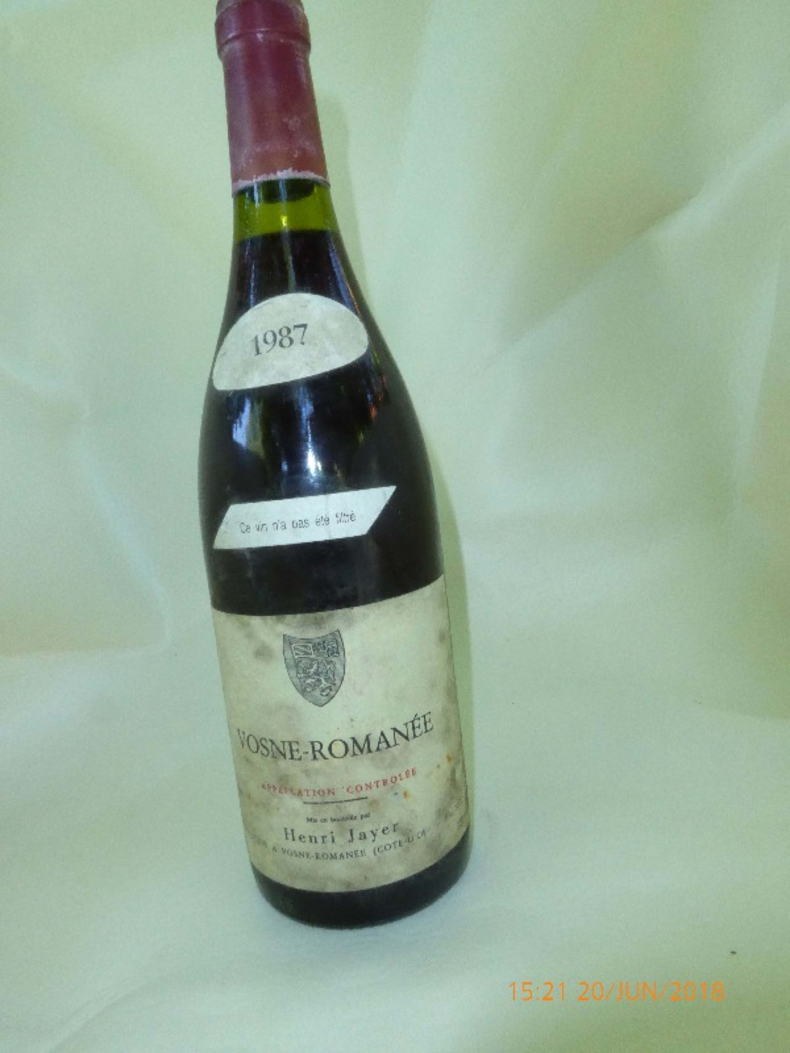 Vosne-Romanée, Domaine Henri Jayer, 1987