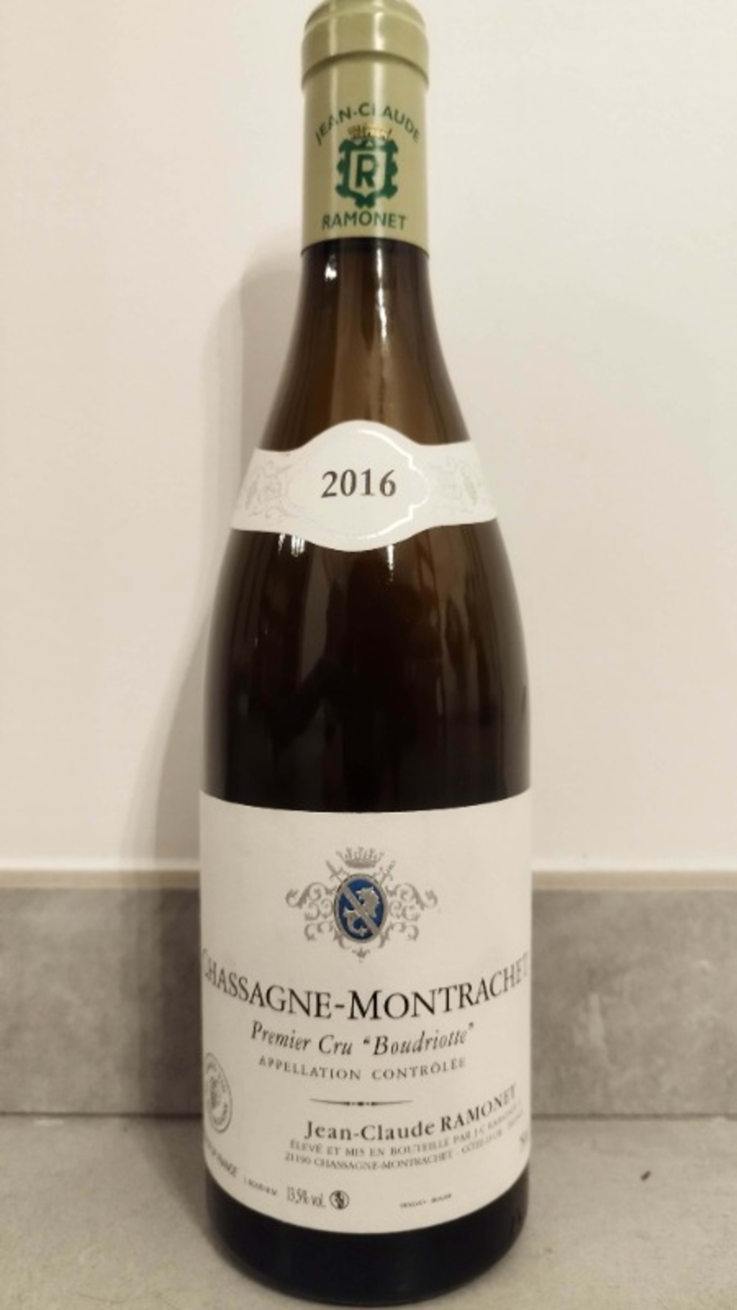 Chassagne-Montrachet, 1er cru Boudriotte, Jean Claude Ramonet, 2016