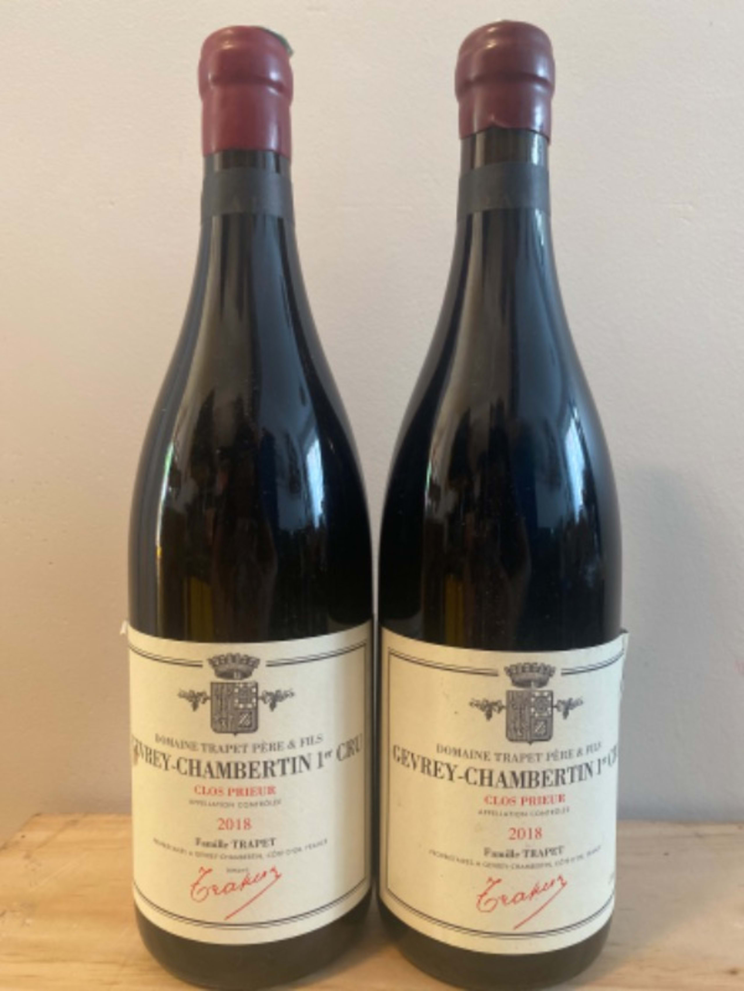 2 x Gevrey-Chambertin, 1er Cru Clos Prieur, Domaine Trapet Père et fils, 2018