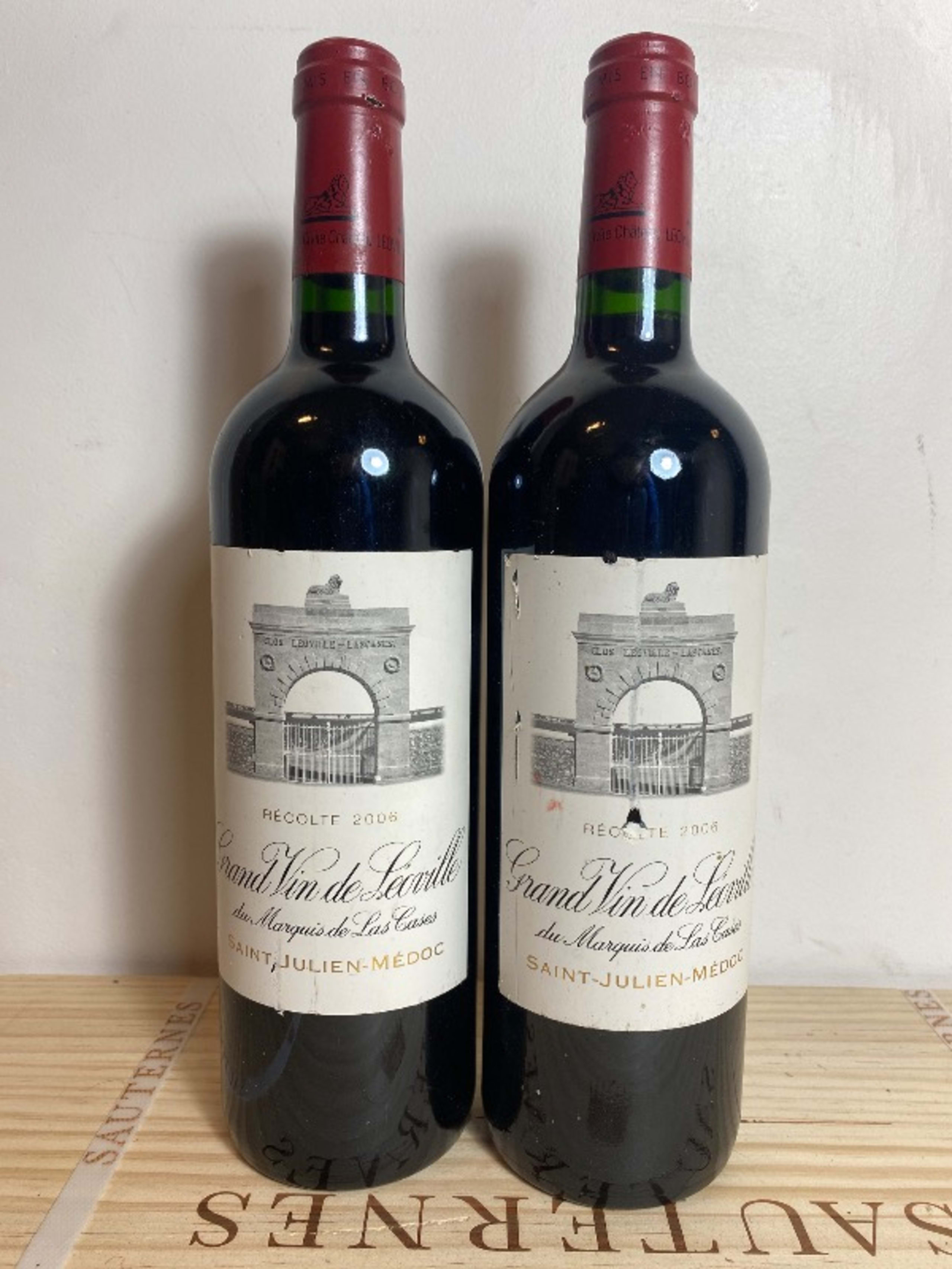 2 x Grand Vin de Léoville du Marquis de Las Cases, Saint-Julien, 2006