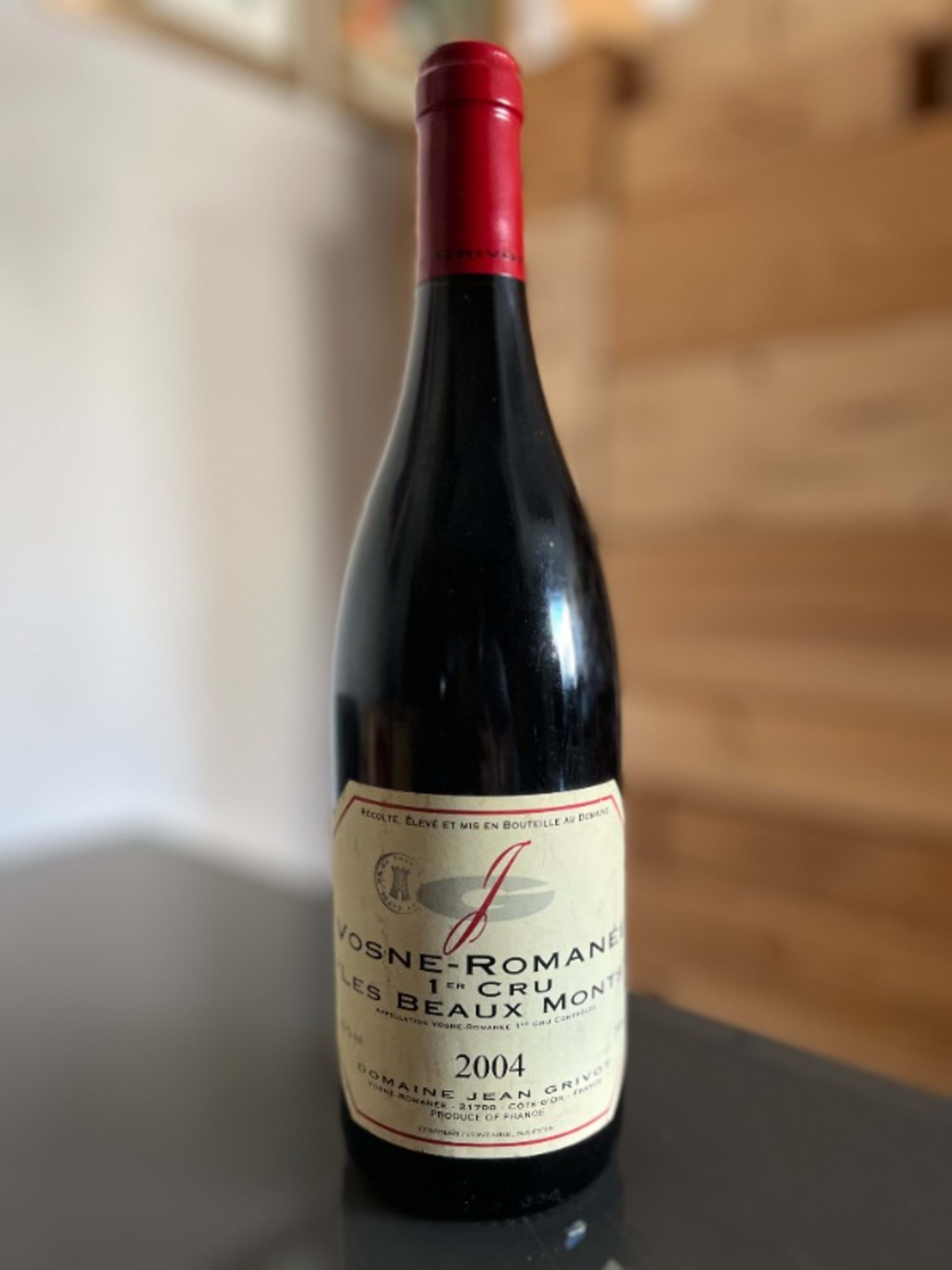 Vosne-Romanée, 1er Cru Les Beaux Monts, Domaine Jean Grivot, 2004