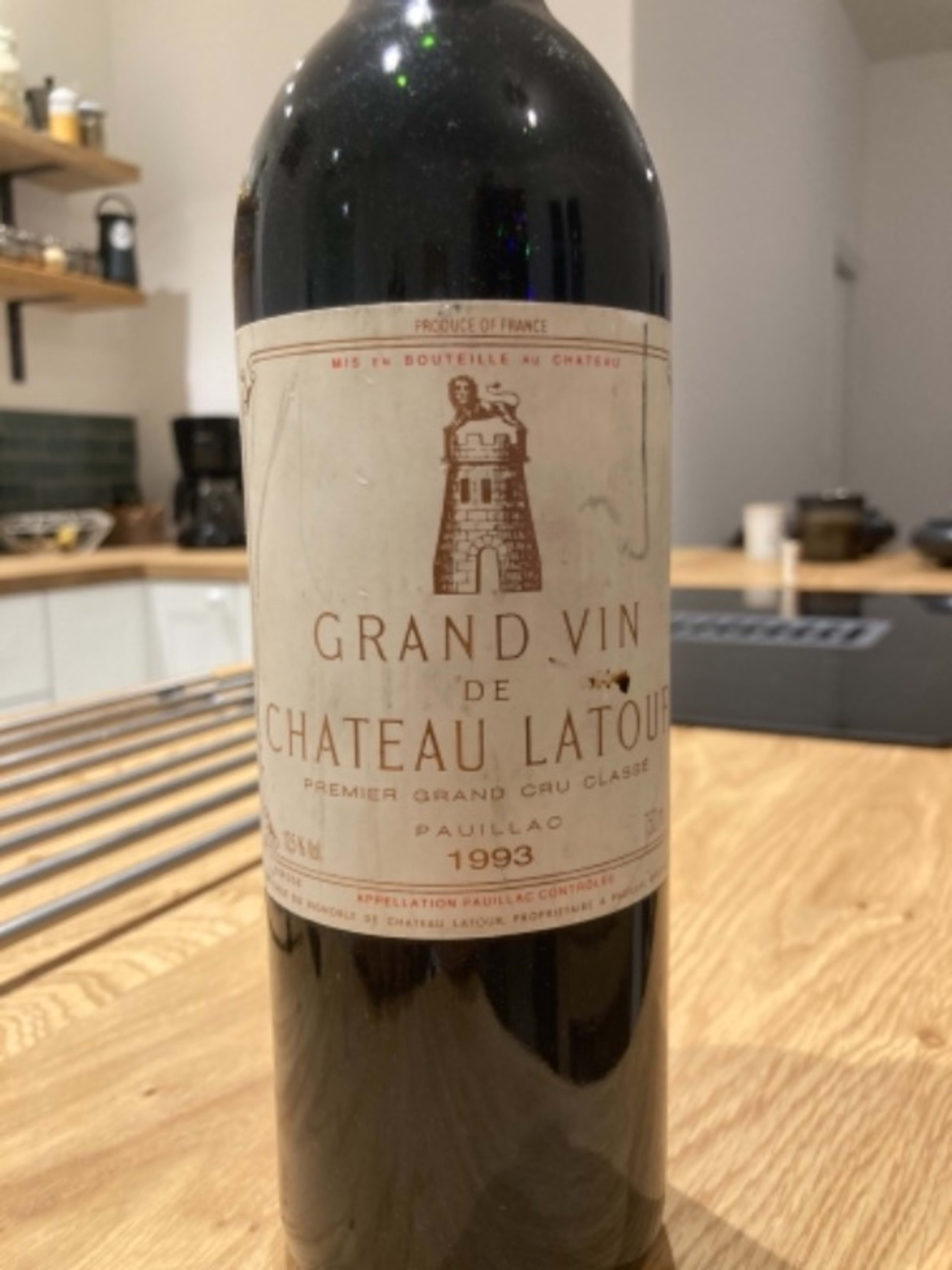 1er grand cru, Grand Vin de Château Latour, Pauillac, 1993