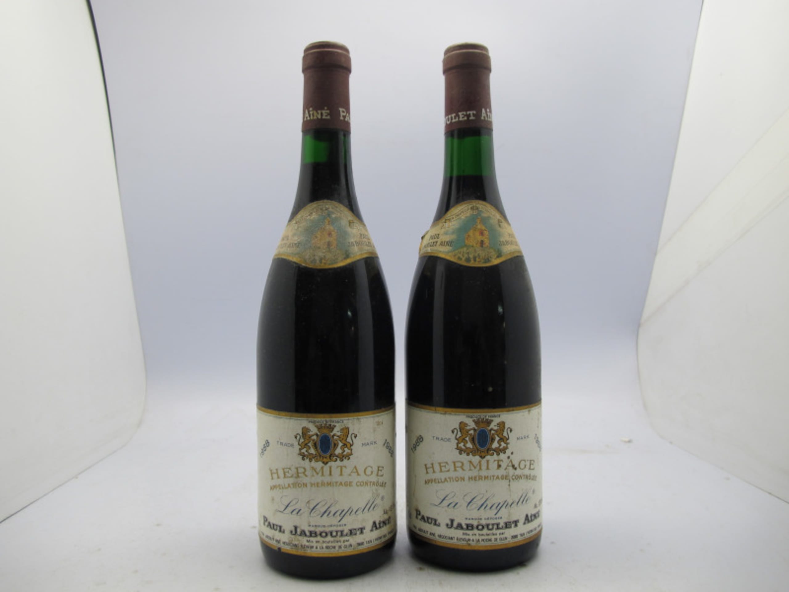 2 x Hermitage, La Chapelle, Paul Jaboulet Aîné, 1988