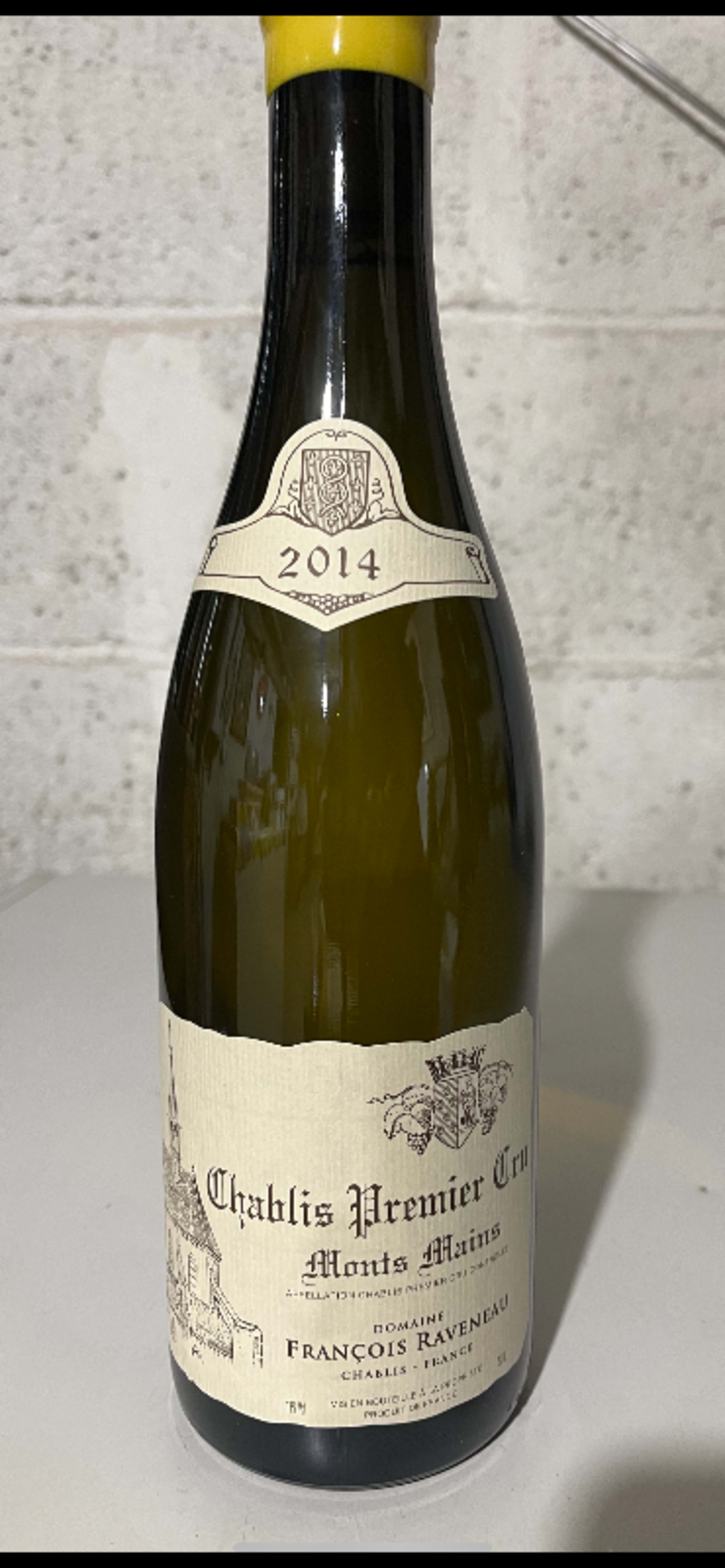 Chablis Premier Cru, Monts-Mains, François Raveneau, 2014