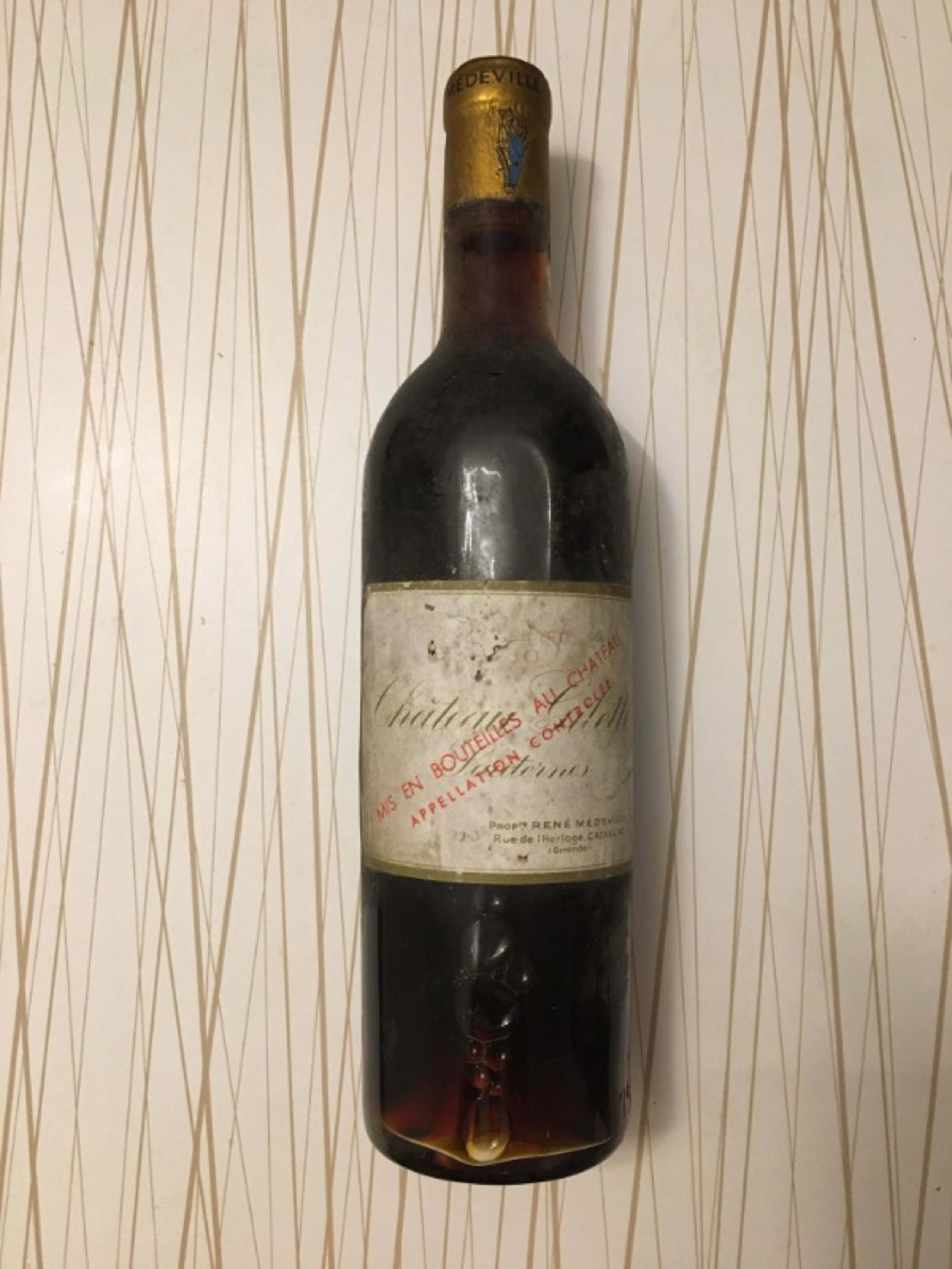 Crème de tête, Château Gilette, Sauternes, 1950