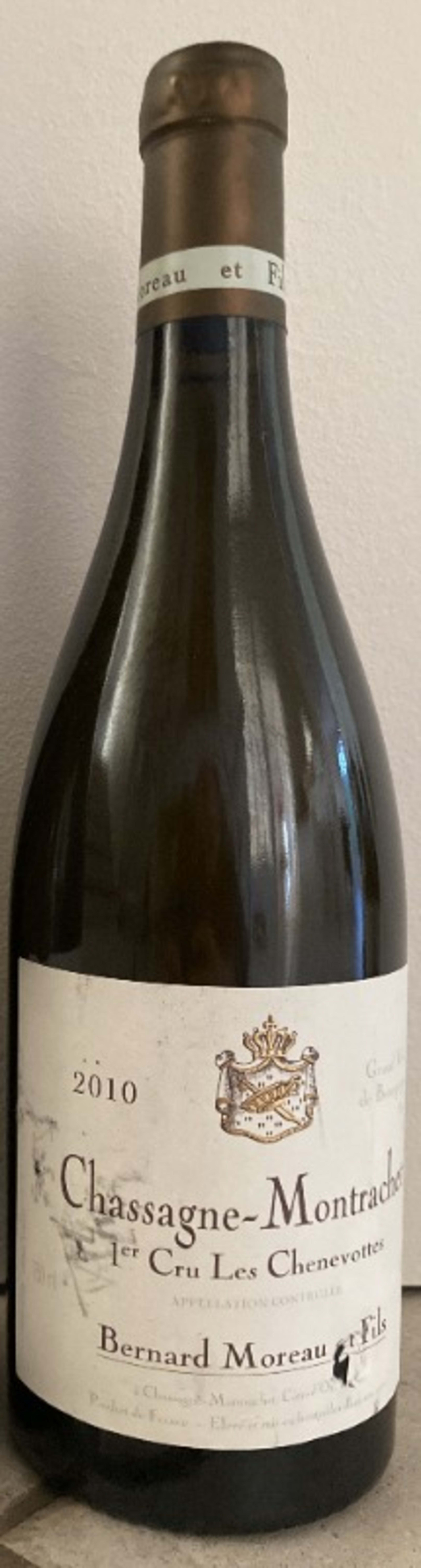 Chassagne-Montrachet, 1er cru Les Chenevottes, Bernard Moreau, 2010