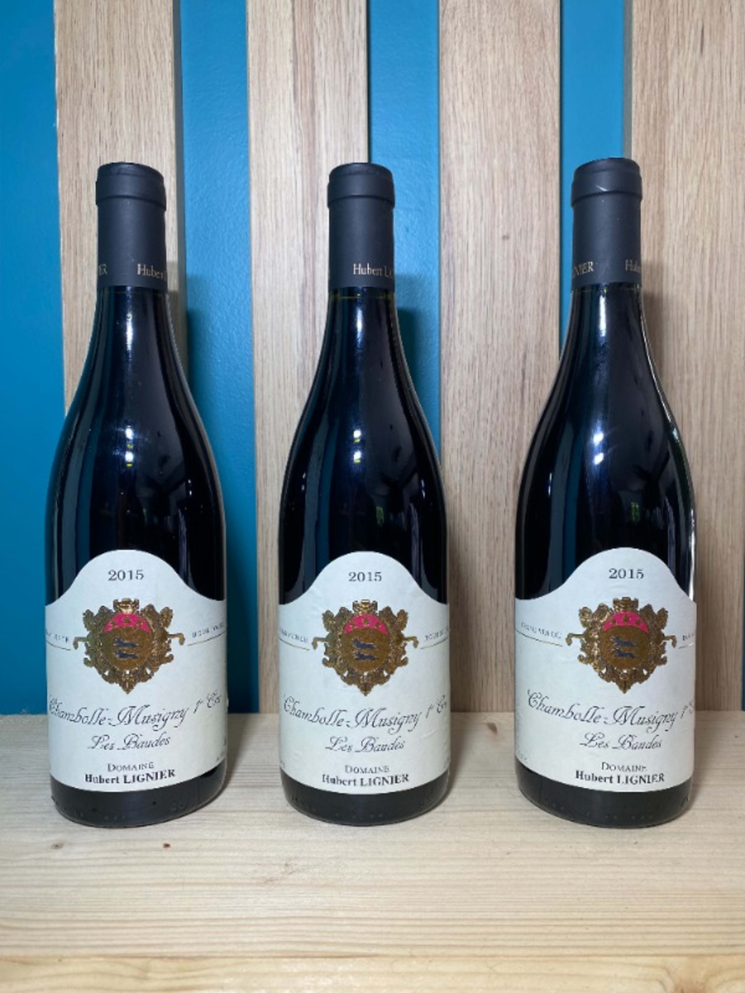 3 x Chambolle-Musigny, 1er Cru Les Baudes, Domaine Hubert Lignier, 2015