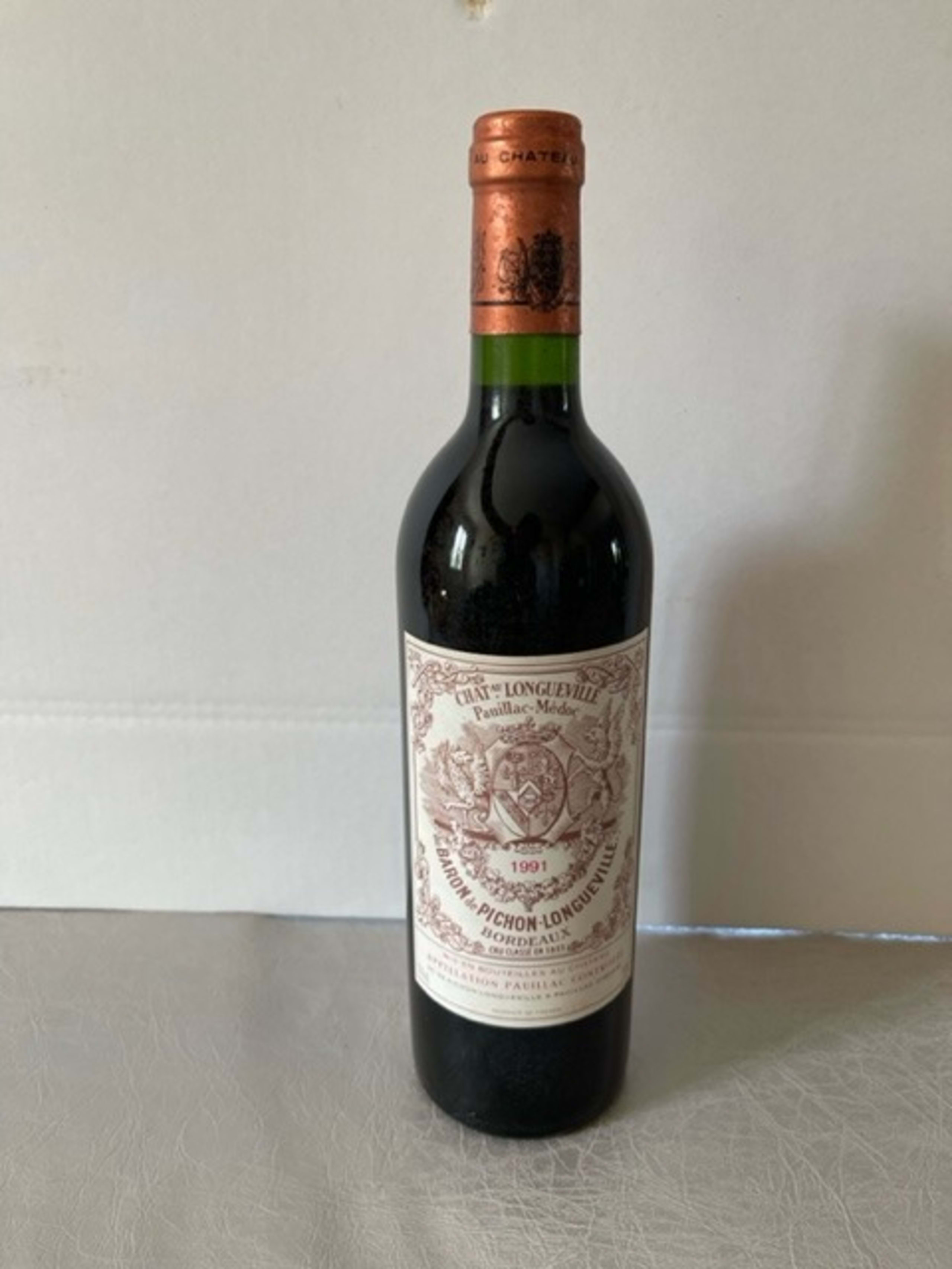 Au Baron de Pichon-Longueville, château Longueville, Pauillac, 1991