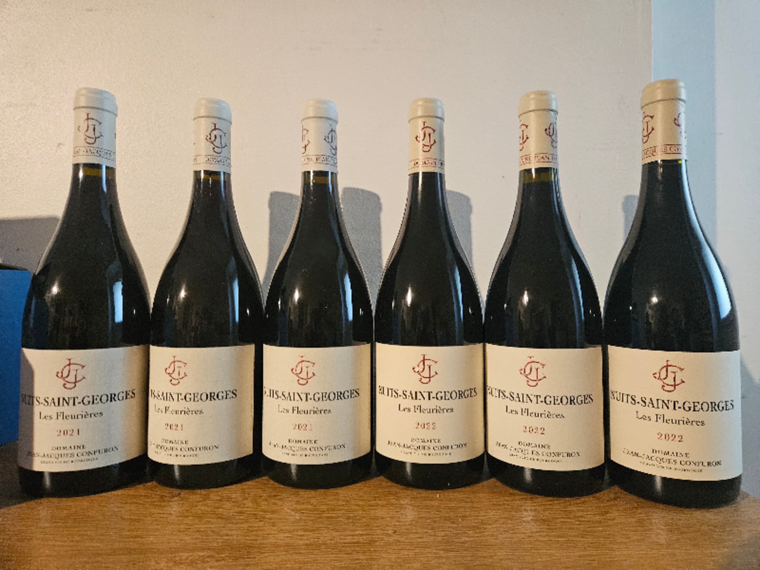 6 x Nuits-Saint-Georges, Les Fleurières, Jean-Jacques Confuron, 3 x 2022, 3 x 2021