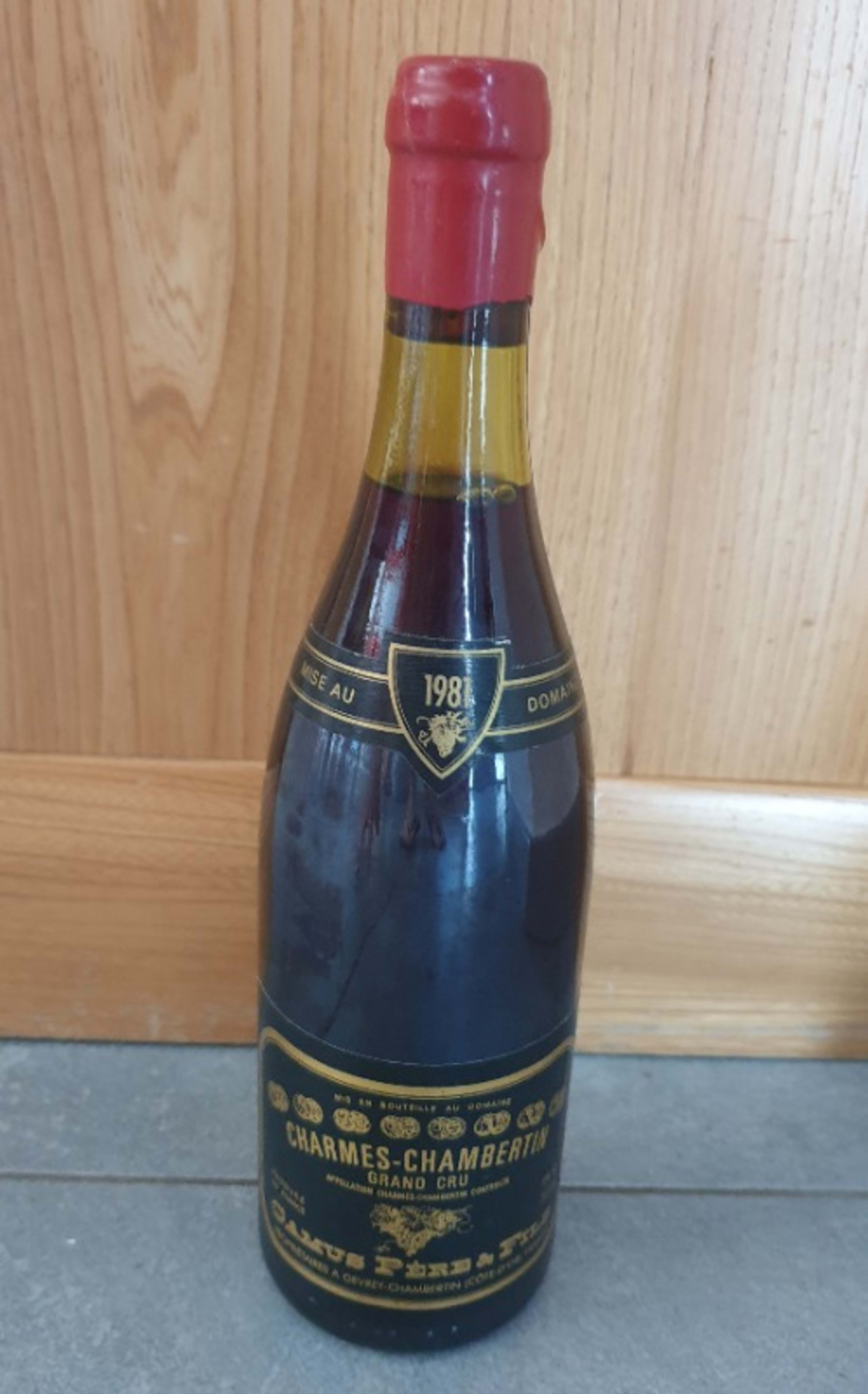 Charmes-Chambertin, Grand cru, Camus père et fils, 1981