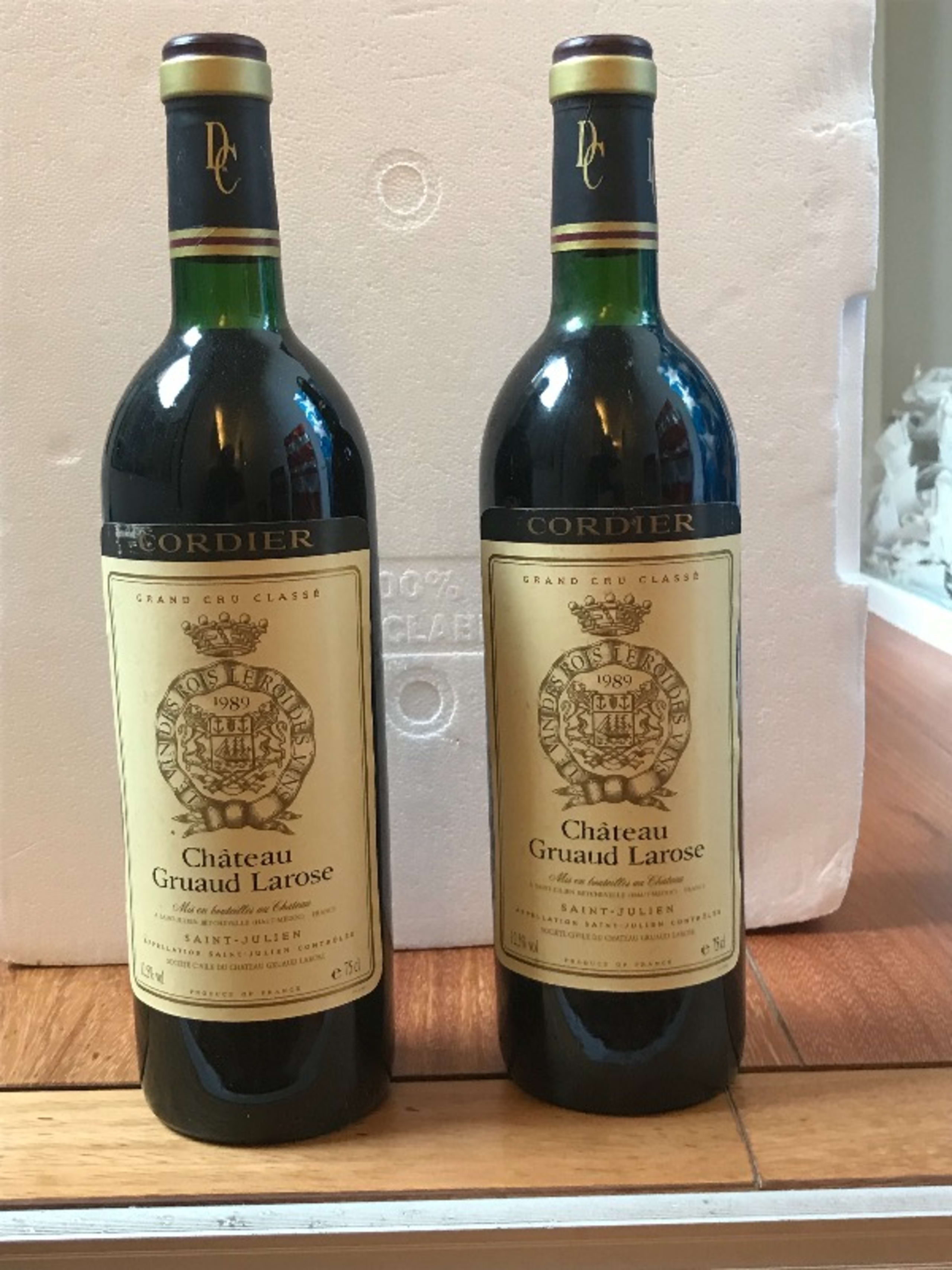 2 x Château Gruaud Larose, Saint-Julien, 1989