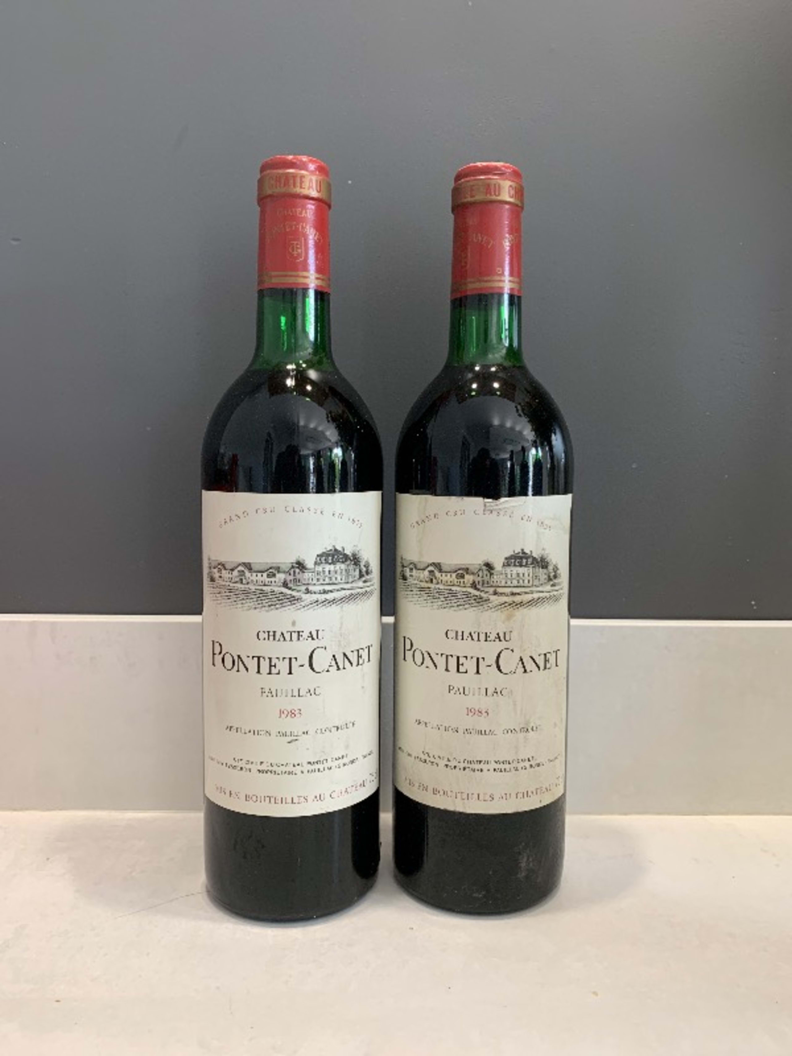 2 x Château Pontet-Canet, Pauillac, 1983