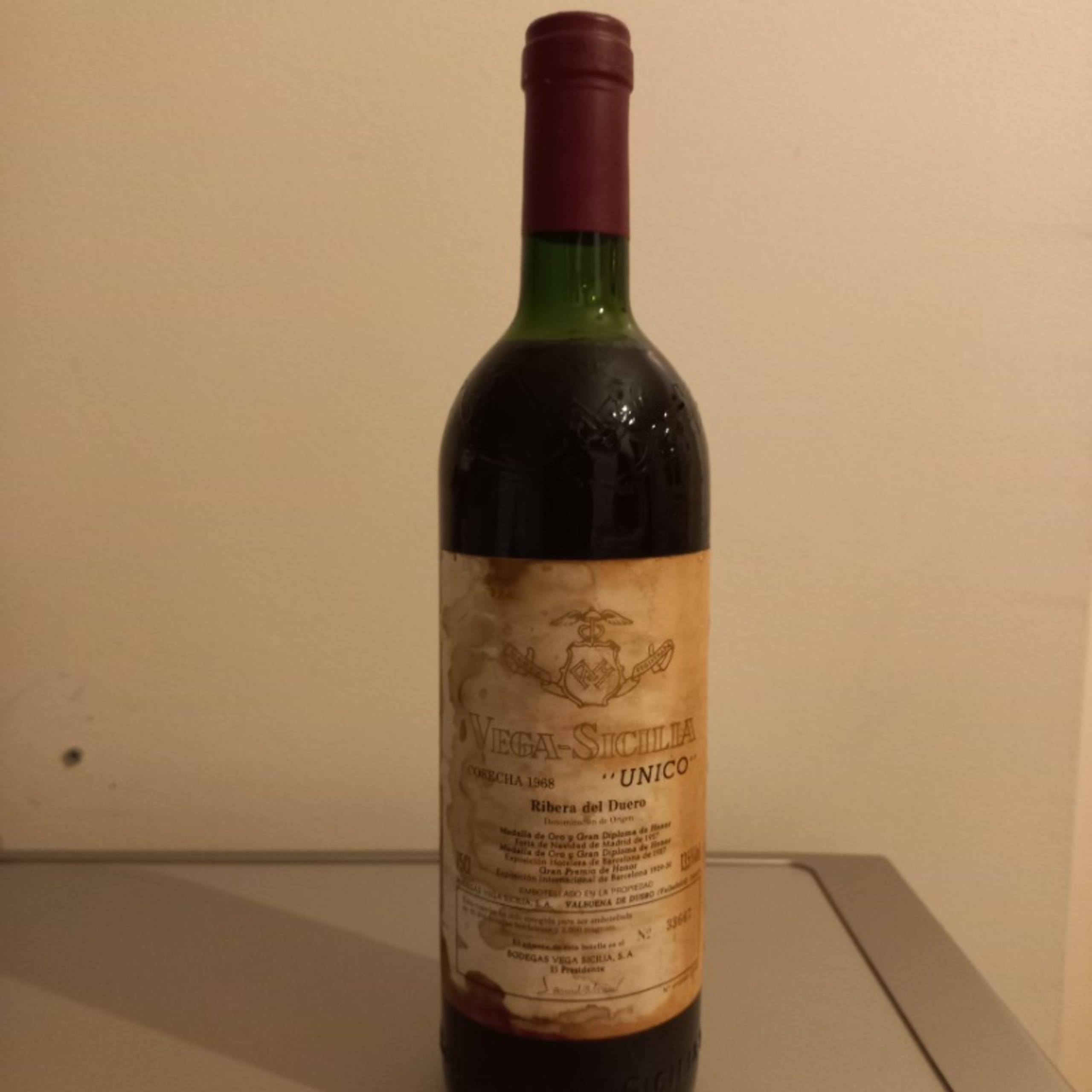 Unico, Vega Sicilia, Ribera del Duero, 1968