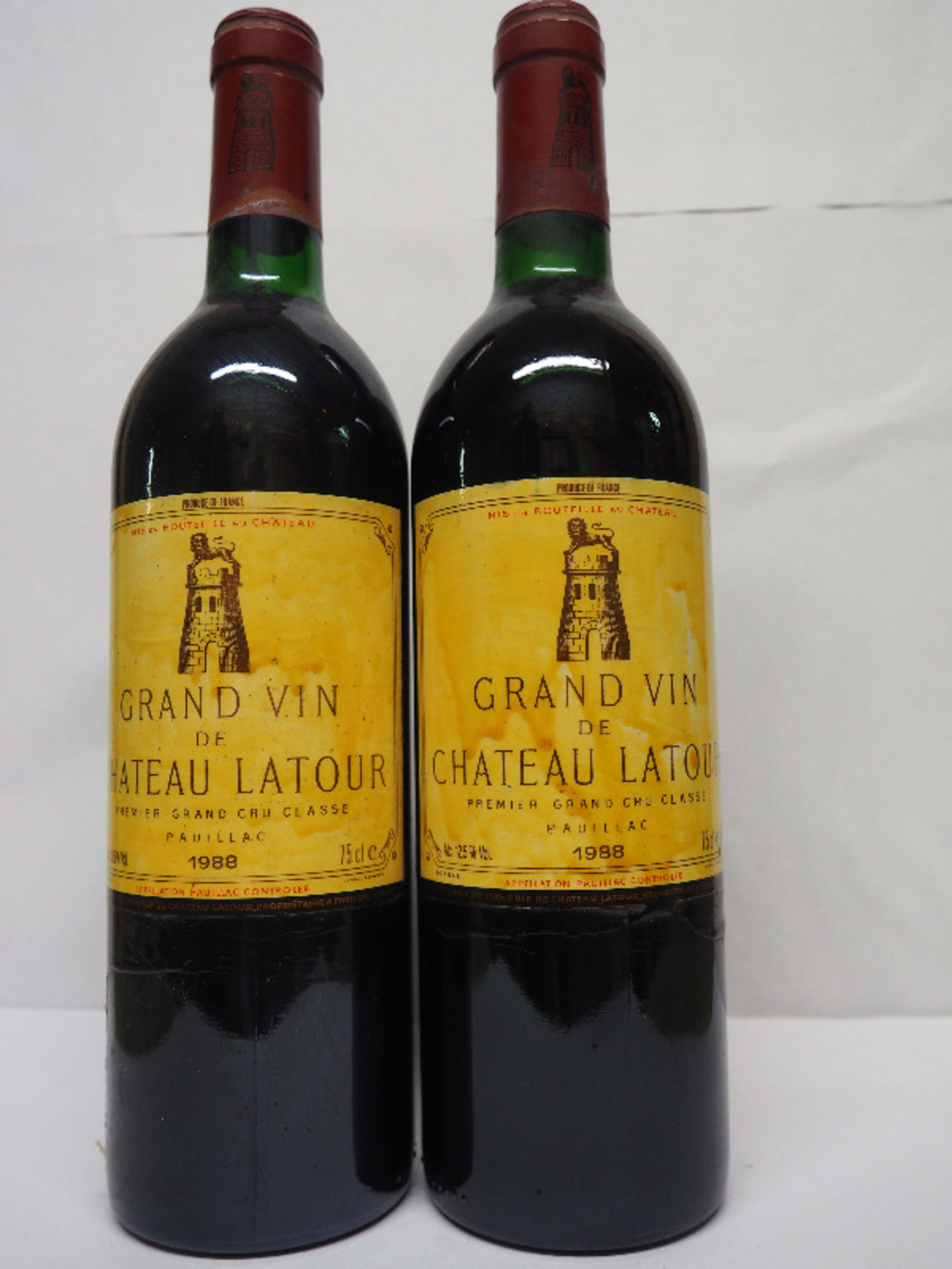 2 x Grand Vin de Château Latour, Pauillac, 1988