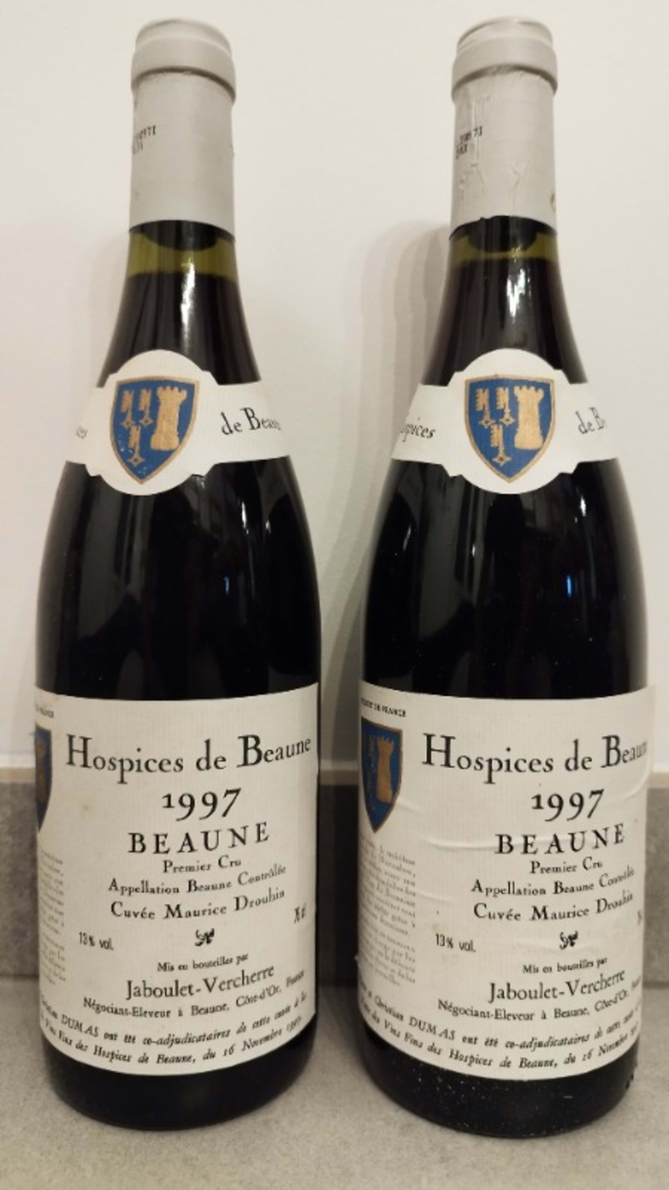 2 x Beaune, 1er Cru Cuvée Maurice Drouhin, Hospices de Beaune, 1997