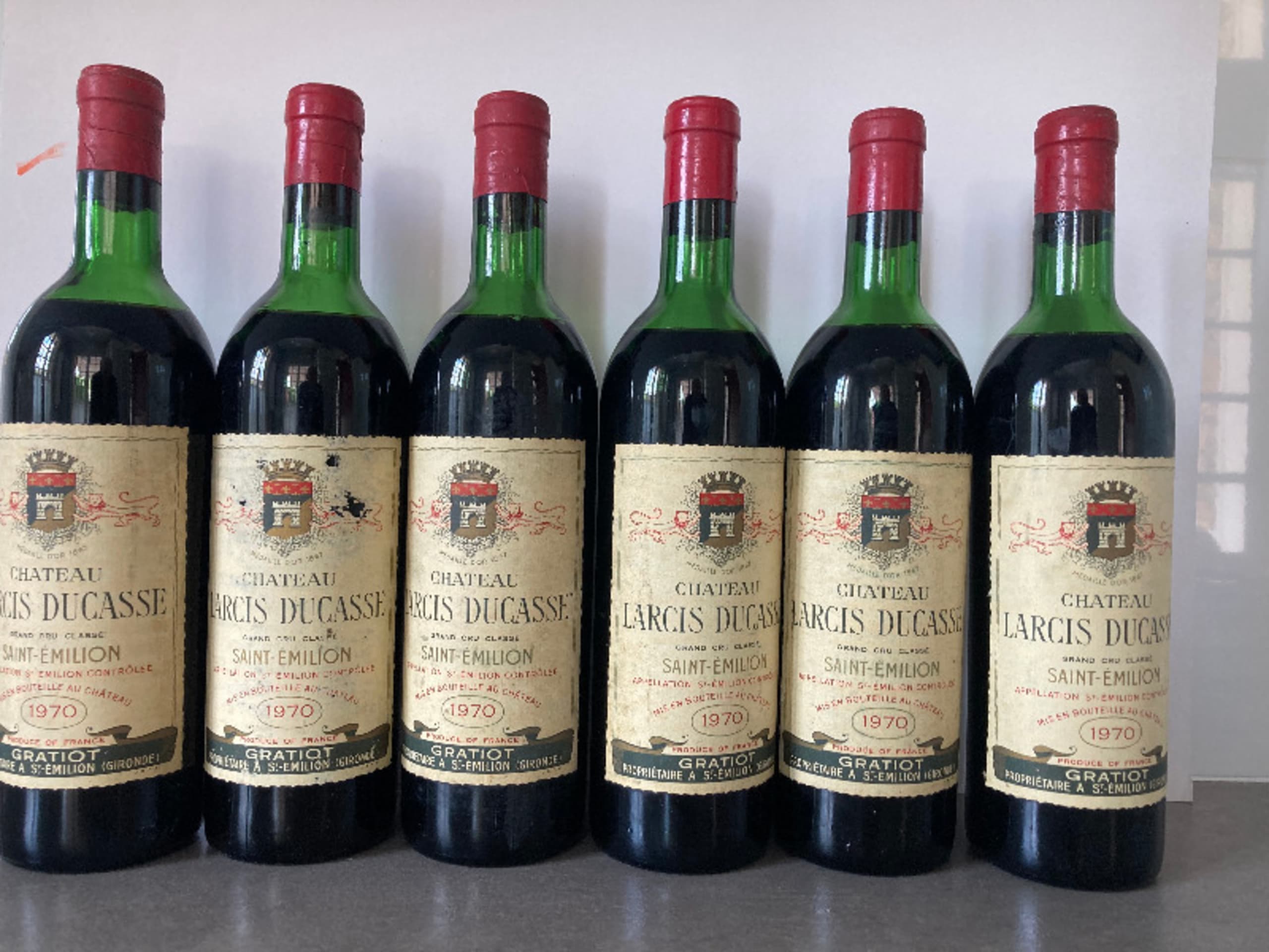 6 x château Larcis Ducasse, Saint-Émilion Grand Cru, 1970