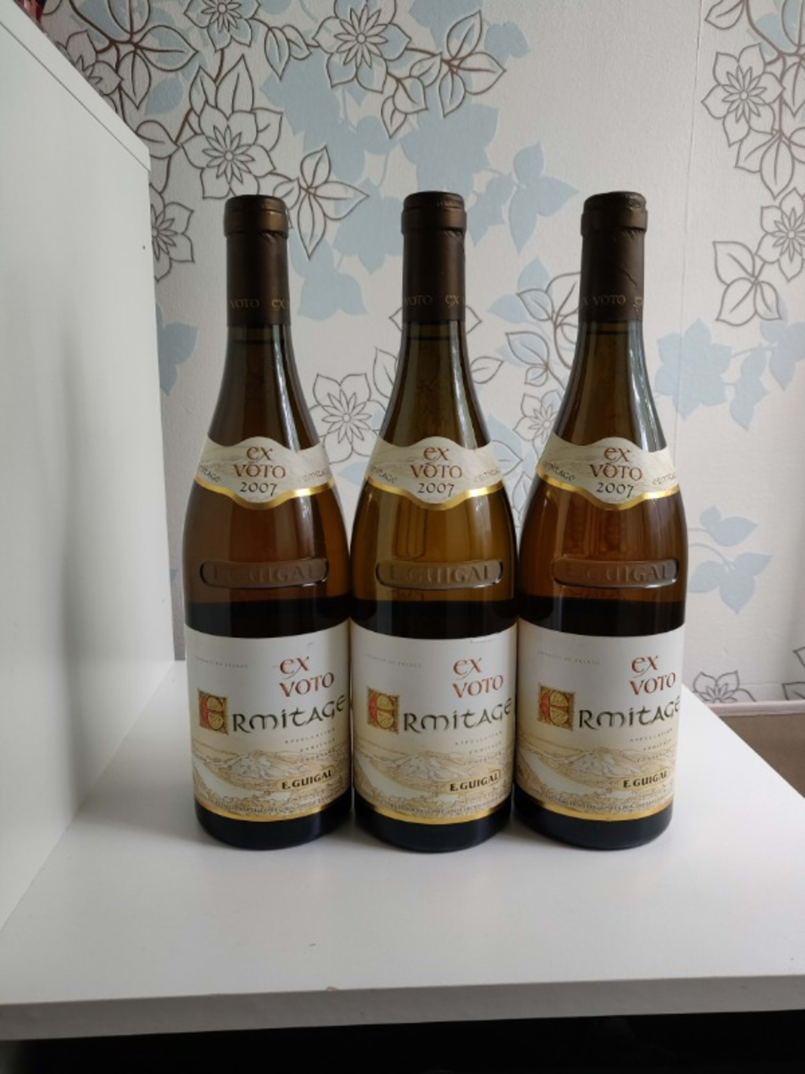 3 x Hermitage, Ex-Voto (Bc/Wh), E.Guigal, 2007
