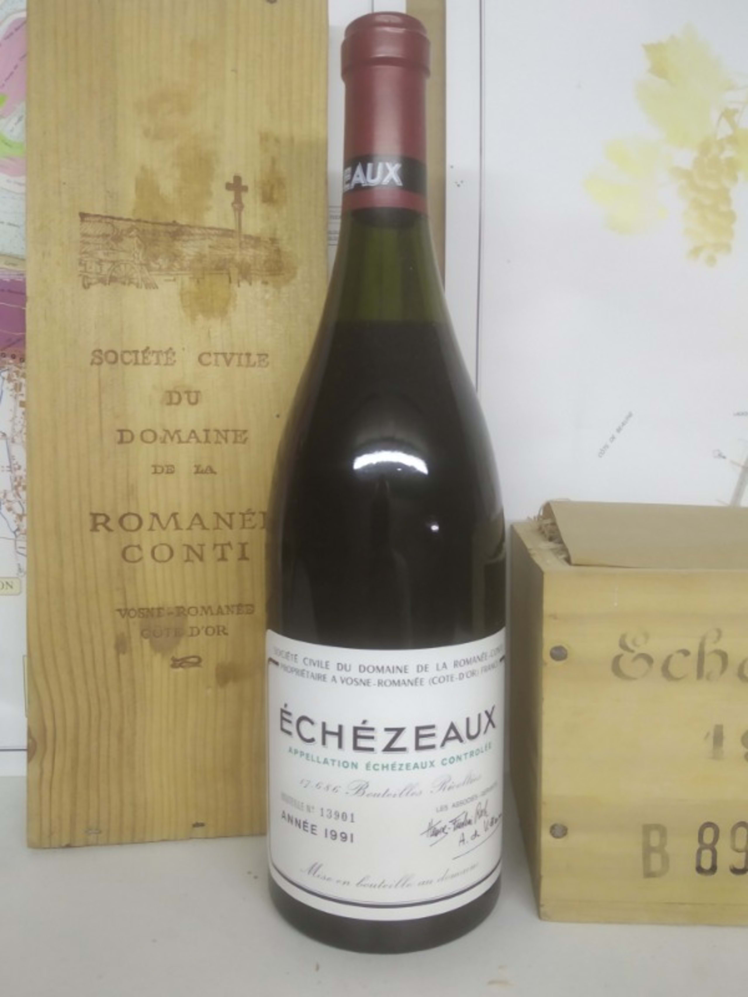 CBO/OWC x 1 Echézeaux, Domaine de la Romanée Conti, 1991