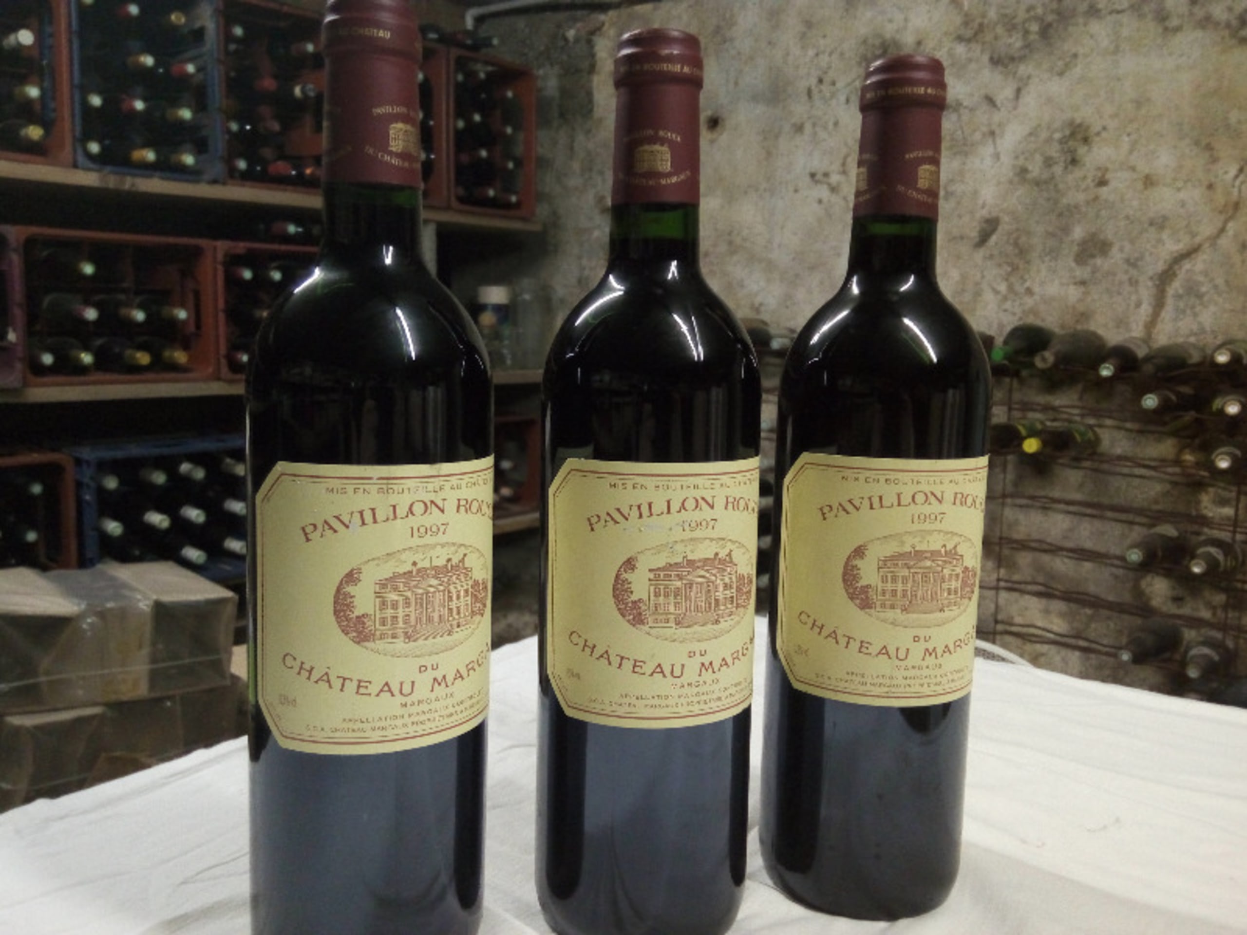 3 x Château margaux, Pavillon rouge, Margaux, 1997